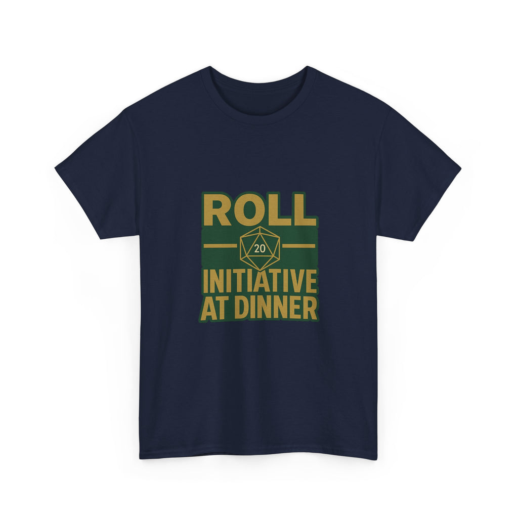 Board Game Nerd Roll Initiative At Dinner T-Shirt | Unique Gift | Graphic Tee