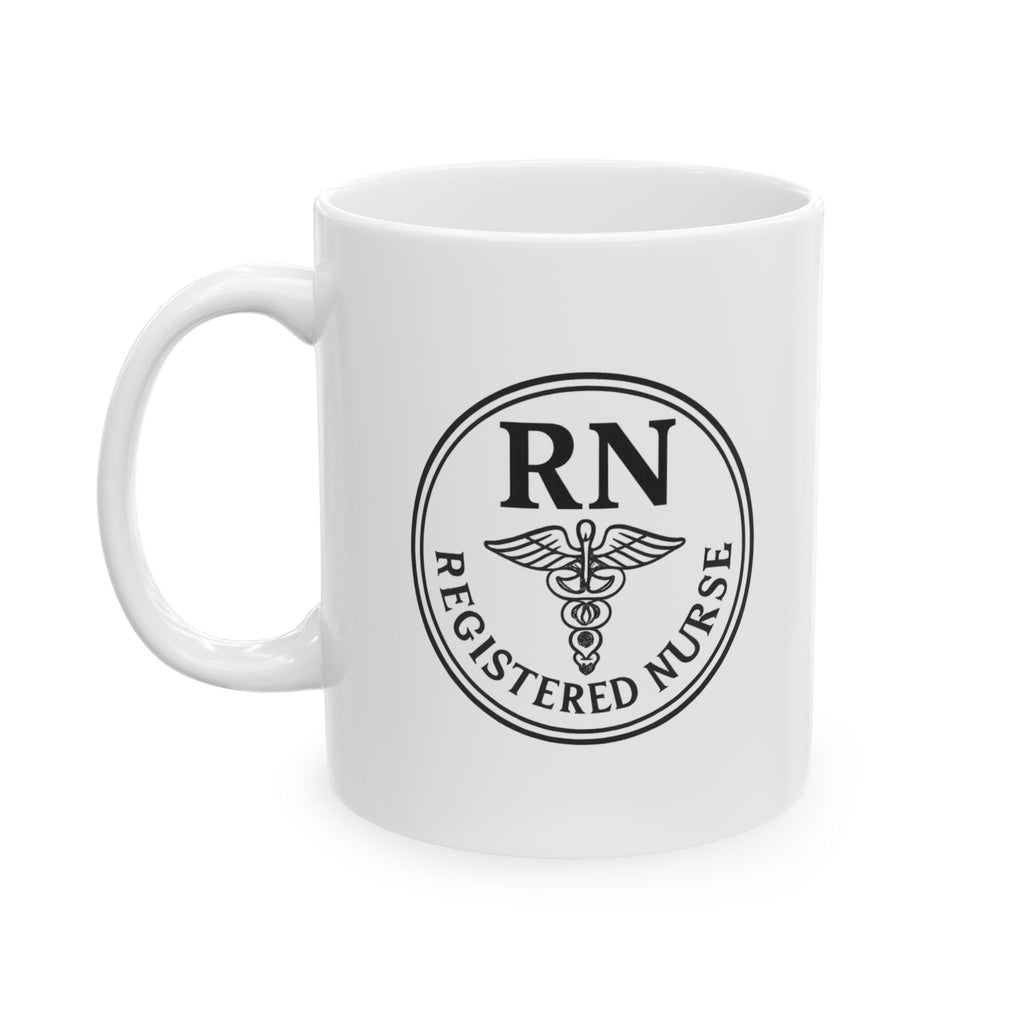 RN Registered Nurse Badge Coffee Mug | Nurse Gift | Ceramic Mug