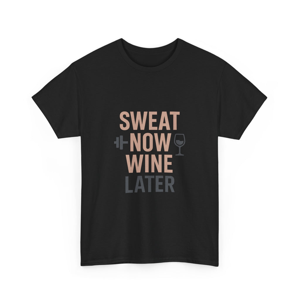 Gym Mom Sweat Now Wine Later T-Shirt | Gift for Mom | Graphic Tee