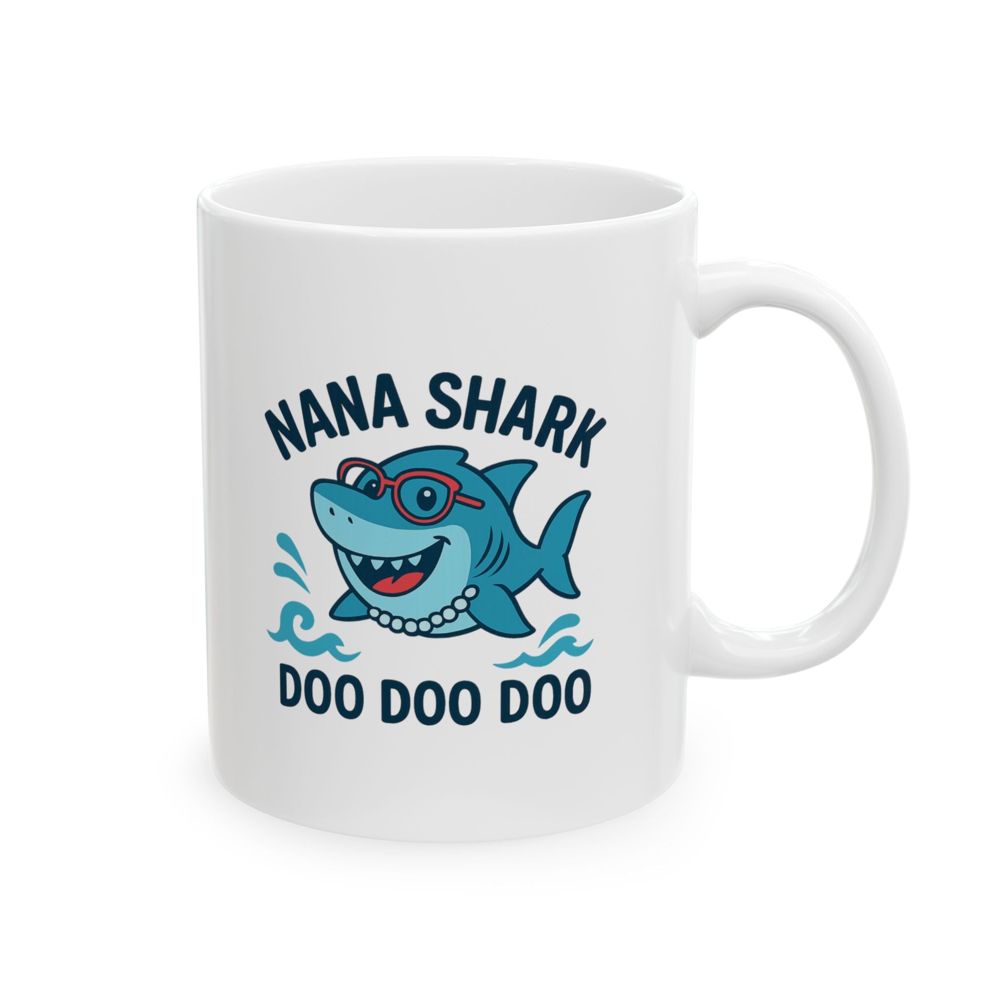 Nana Shark Doo Doo Funny Coffee Mug | Funny Gift | Ceramic Mug