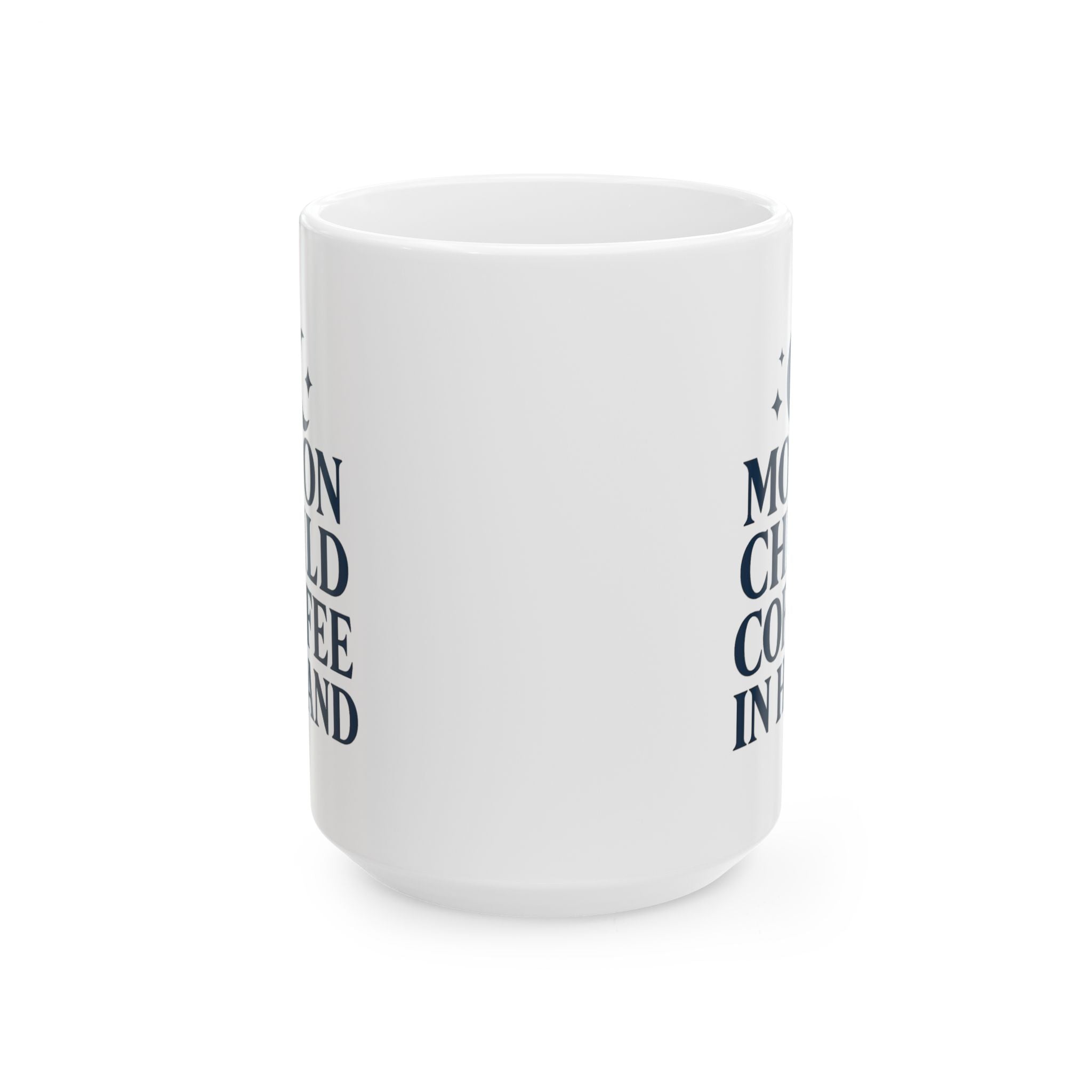 Stargazer Moon Child Coffee In Hand Coffee Mug | Coffee Lover Gift | Ceramic Mug