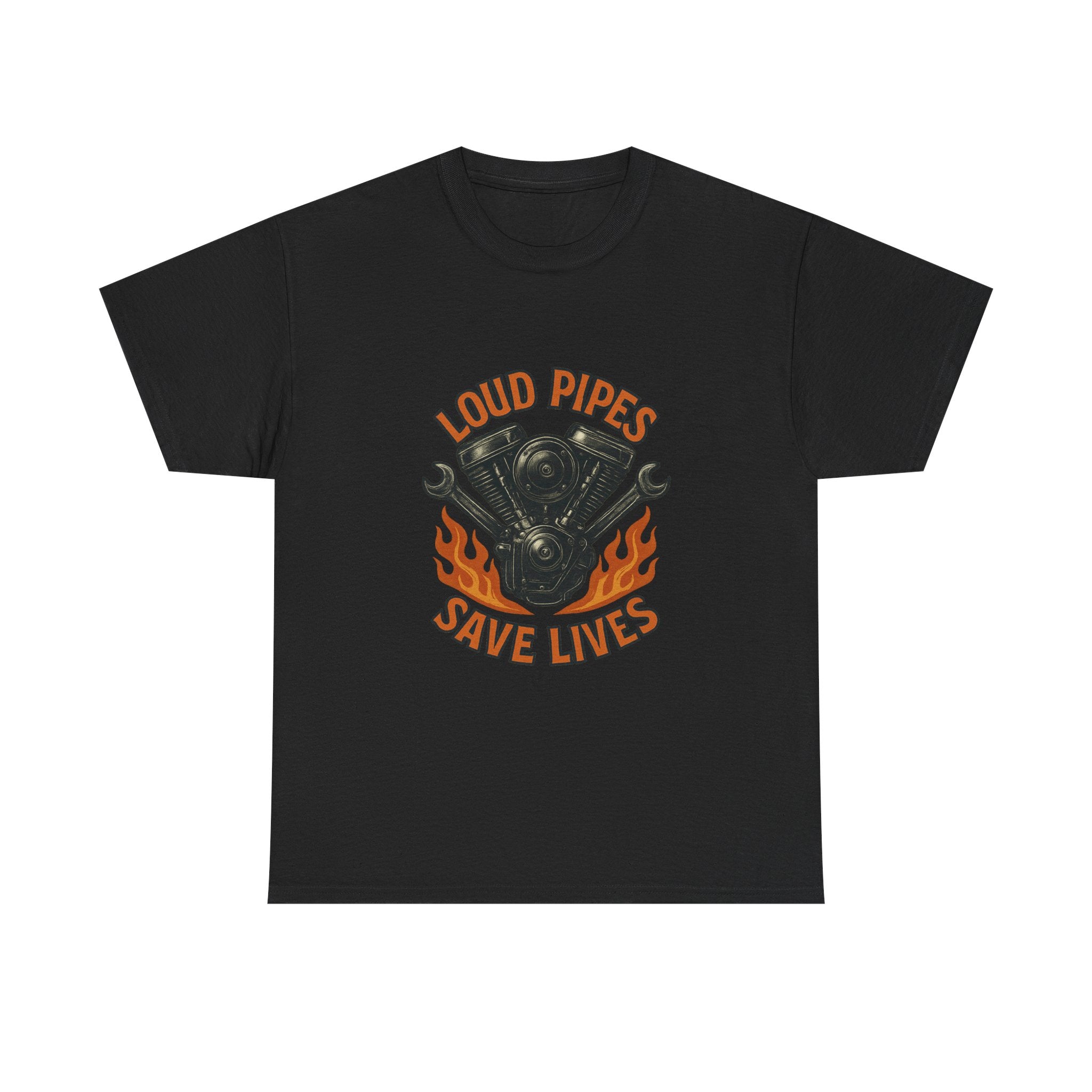 Motorcycle Mechanic Loud Pipes Save Lives T-Shirt