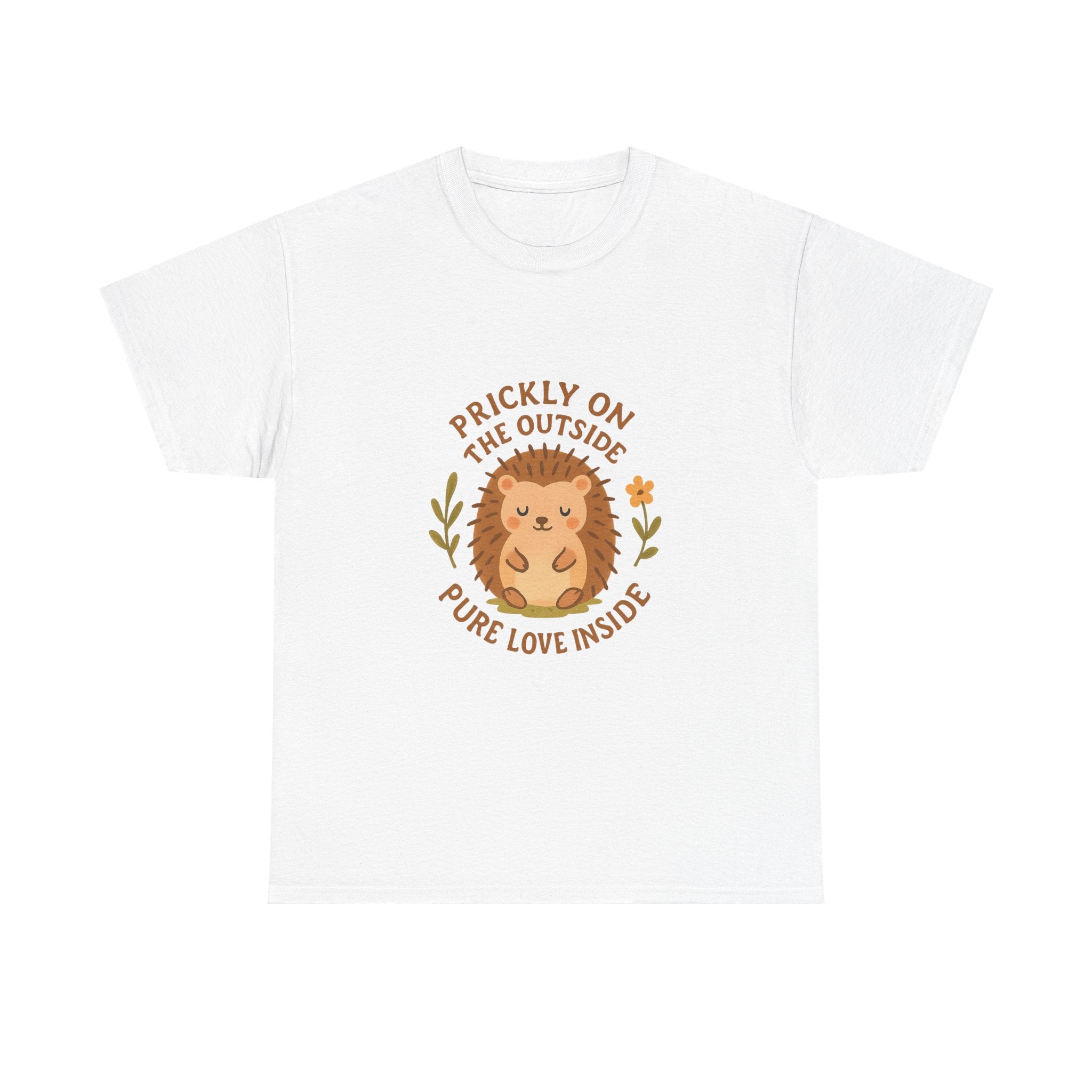 Hedgehog Dad Prickly On The Outside Pure Love Inside T-Shirt
