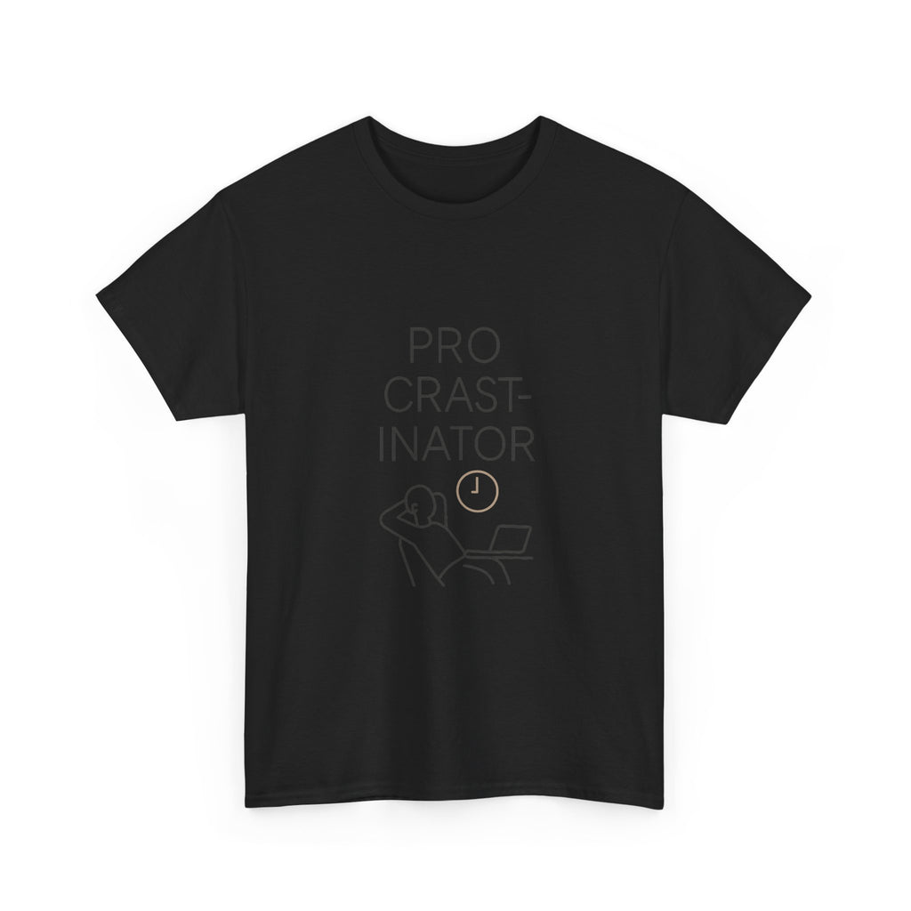 Powered By Procrastination T-Shirt | Funny Procrastinator Gift | Graphic Tee