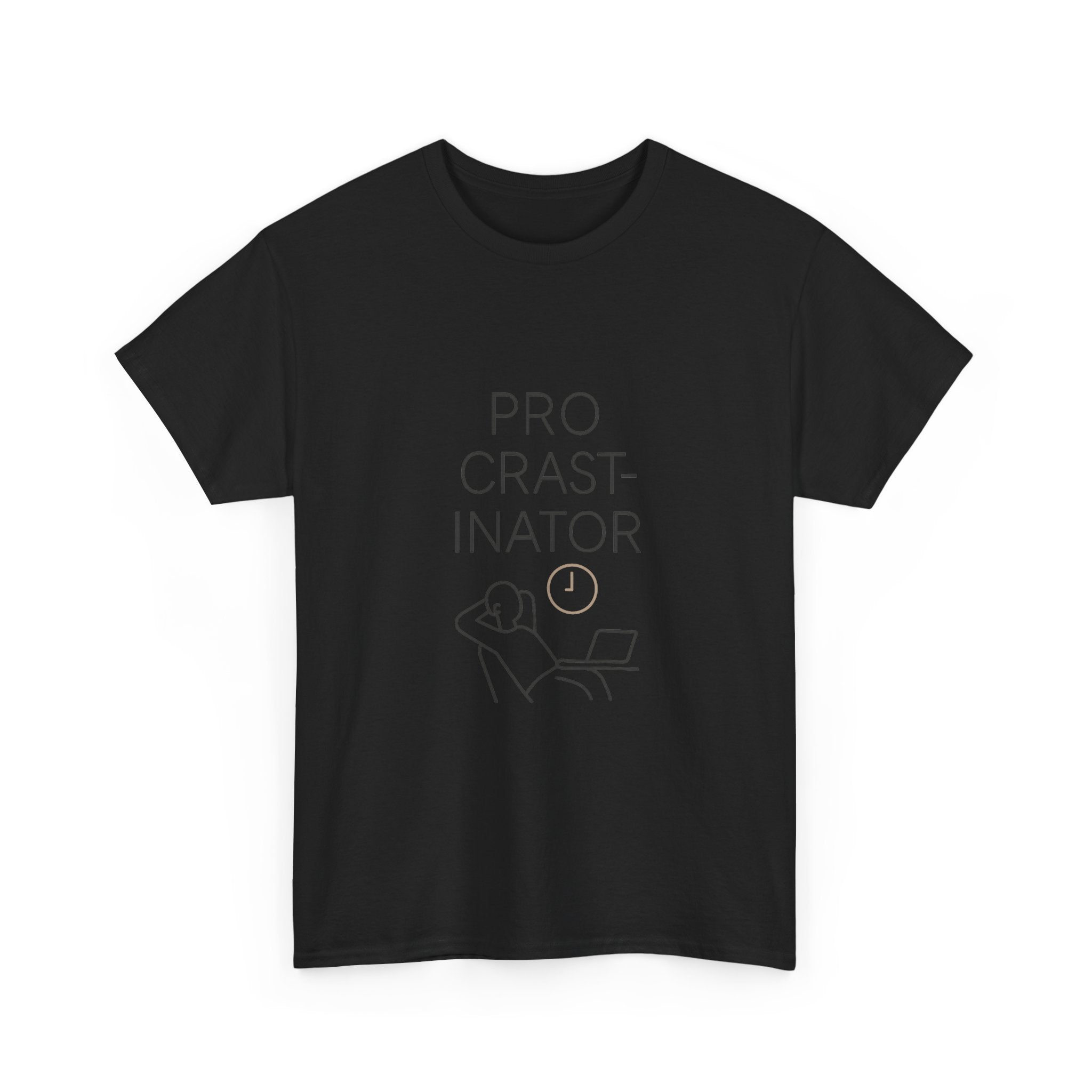 Powered By Procrastination T-Shirt | Funny Procrastinator Gift | Graphic Tee