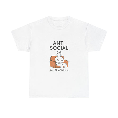 Anti Social But Make It Cute T-Shirt | Funny Antisocial Gift | Graphic Tee