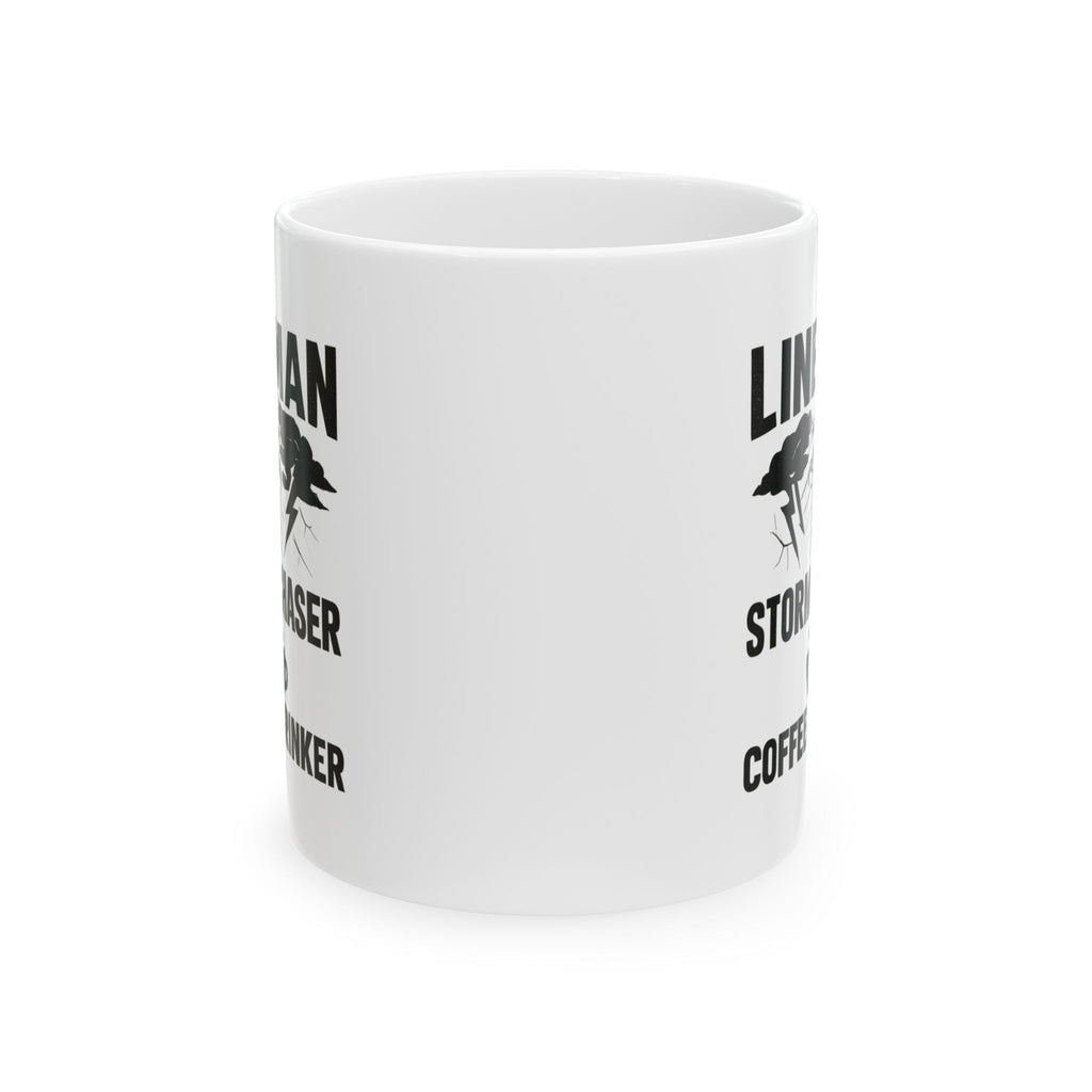 Lineman Storm Chaser Coffee Coffee Mug | Coffee Lover Gift | Ceramic Mug
