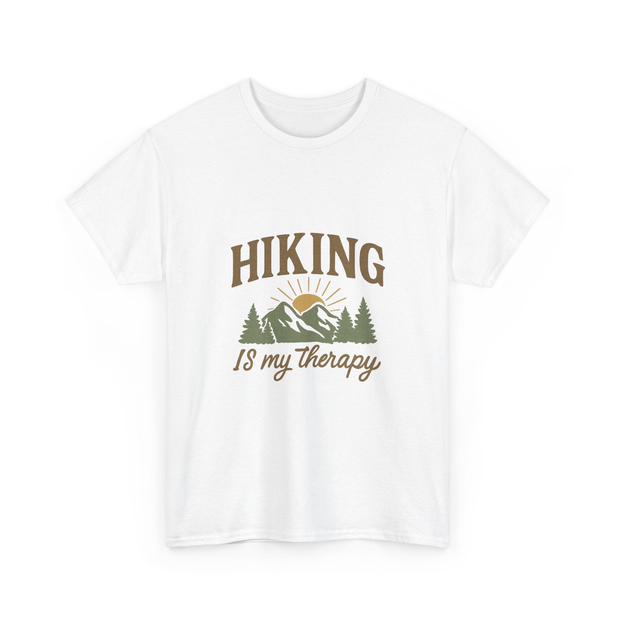 Hiking Is My Therapy Outdoors T-Shirt | Hiking Lover Gift | Graphic Tee