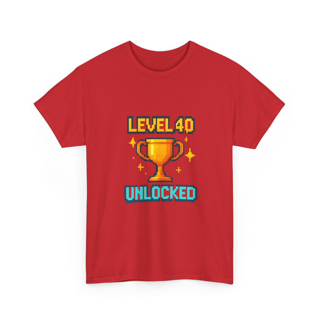 Level 40 Unlocked T-Shirt | Unique Gift | Graphic Tee