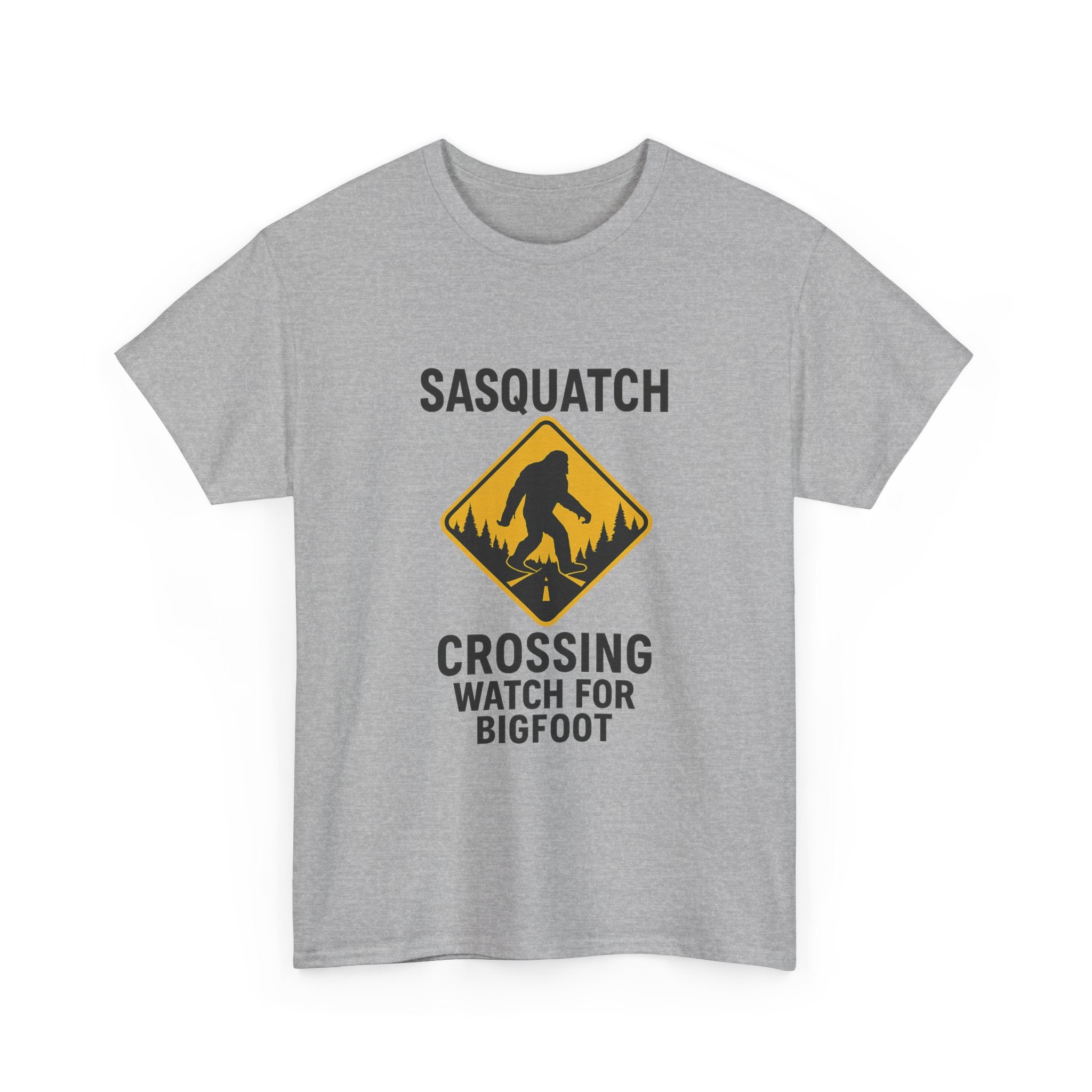 Sasquatch Crossing Watch For Bigfoot T-Shirt | Unique Gift | Graphic Tee
