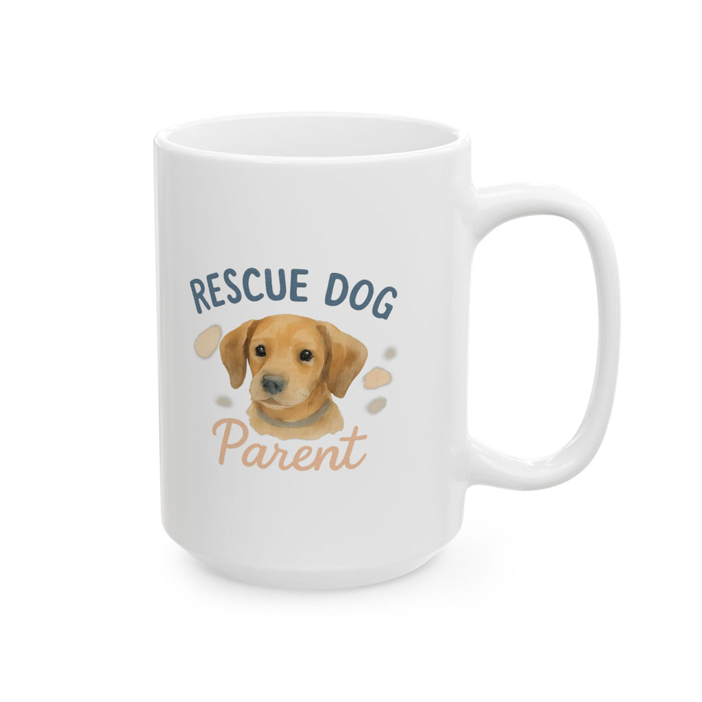 Rescue Dog Mom Proud Of It Coffee Mug | Rescue Pet Gift | Ceramic Mug