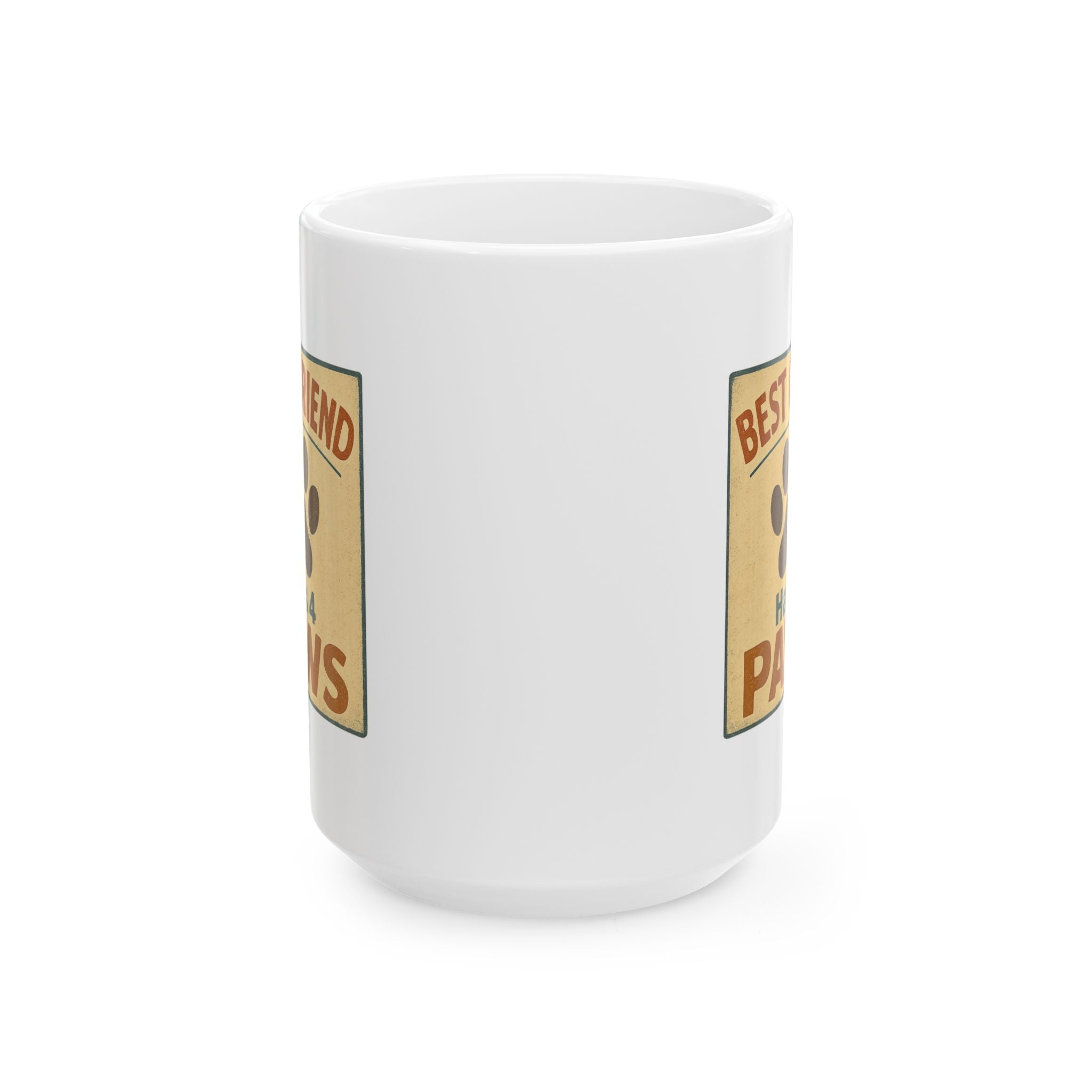 Dog Is My Best Friend And Therapist Coffee Mug | Funny Dog Gift | Ceramic Mug