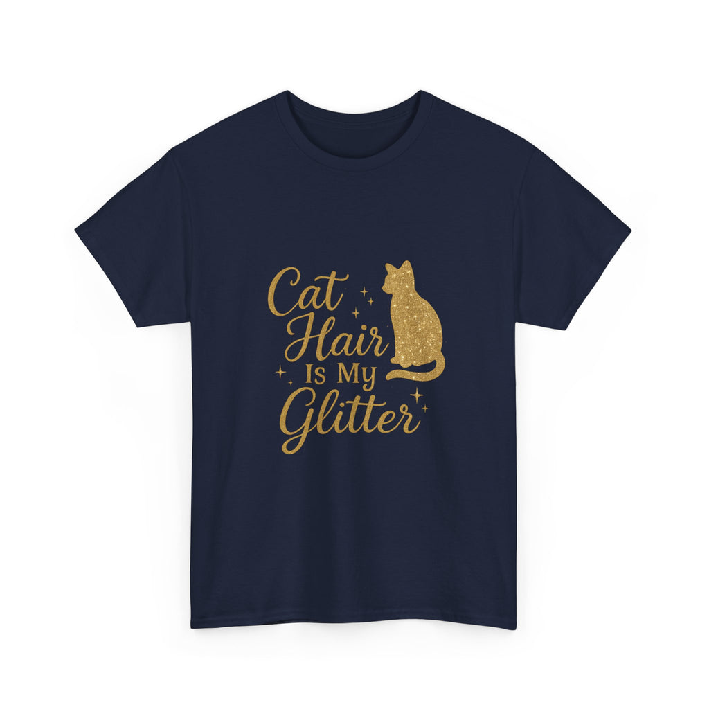 Cat Hair Is My Glitter Cat Mom T-Shirt | Cat Lover Gift | Graphic Tee