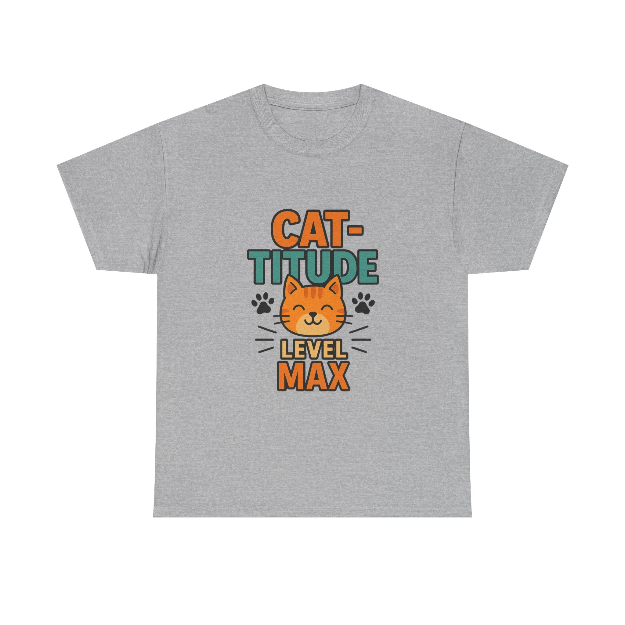 Not Grumpy Just Have Cat-titude T-Shirt | Funny Cat Humor | Graphic Tee