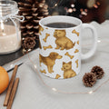 Vintage Dogs With Bones Full Wrap Coffee Mug | Dogs Gift | Ceramic Mug