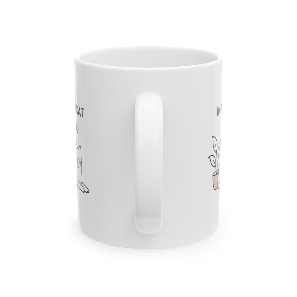 Proud Indoor Cat Parent Coffee Mug | Cat Lover Gift | Ceramic Mug