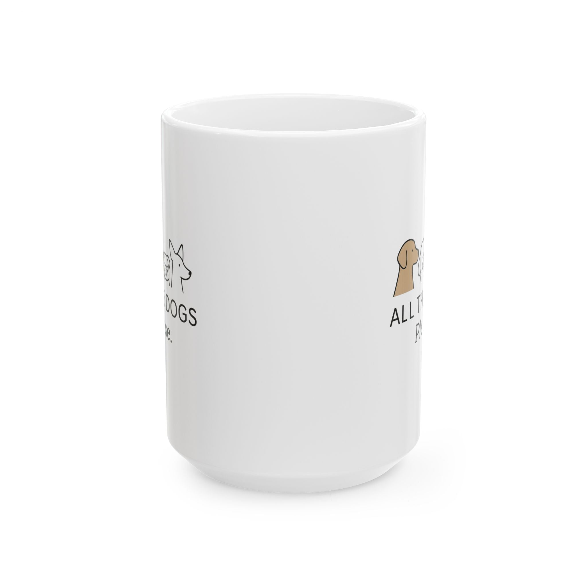 Outnumbered By Dogs And Loving It Coffee Mug | Multi Dog Owner Gift | Ceramic Mug