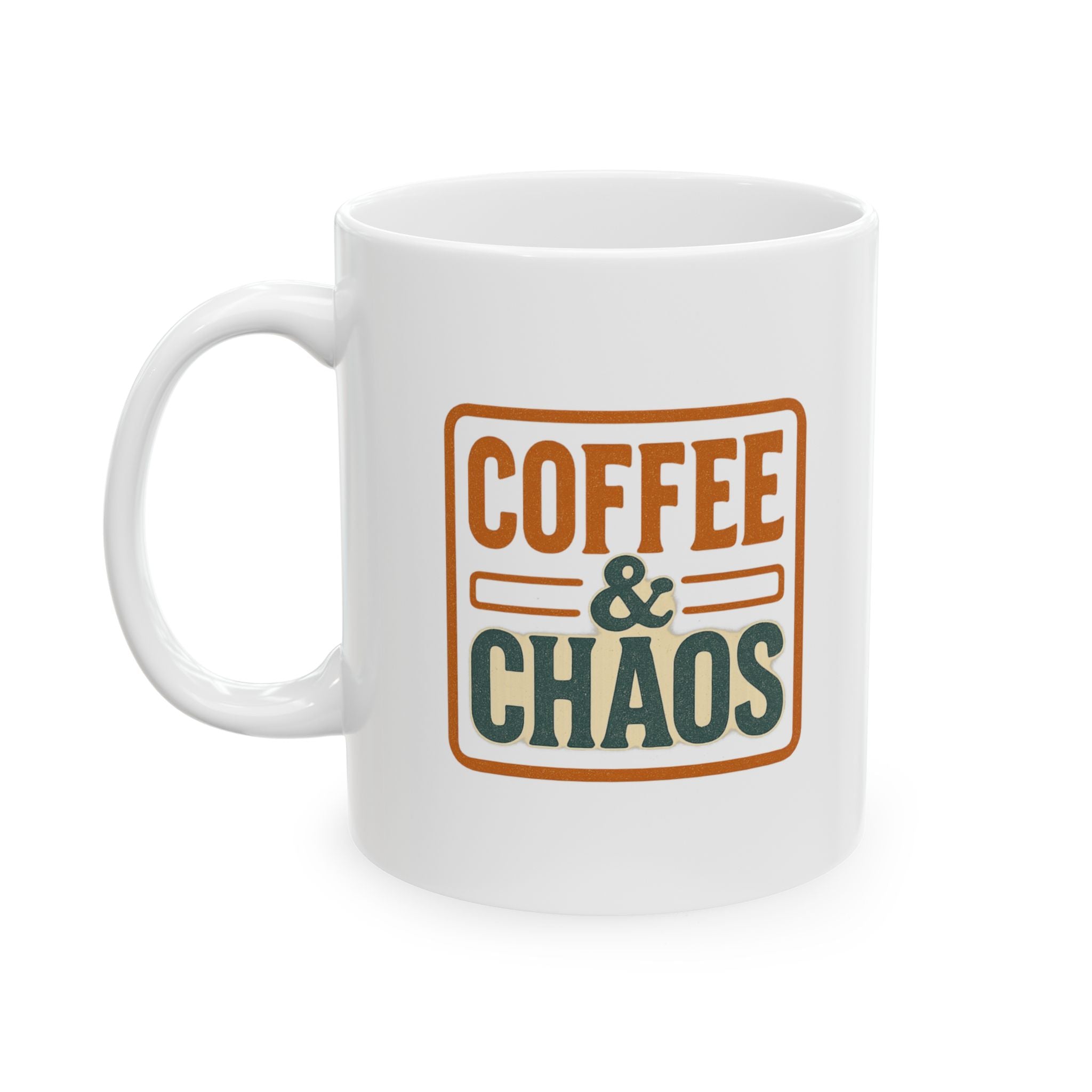 Coffee And Chaos Manager Unpaid Obviously Coffee Mug | Funny Humor Gift | Ceramic Mug