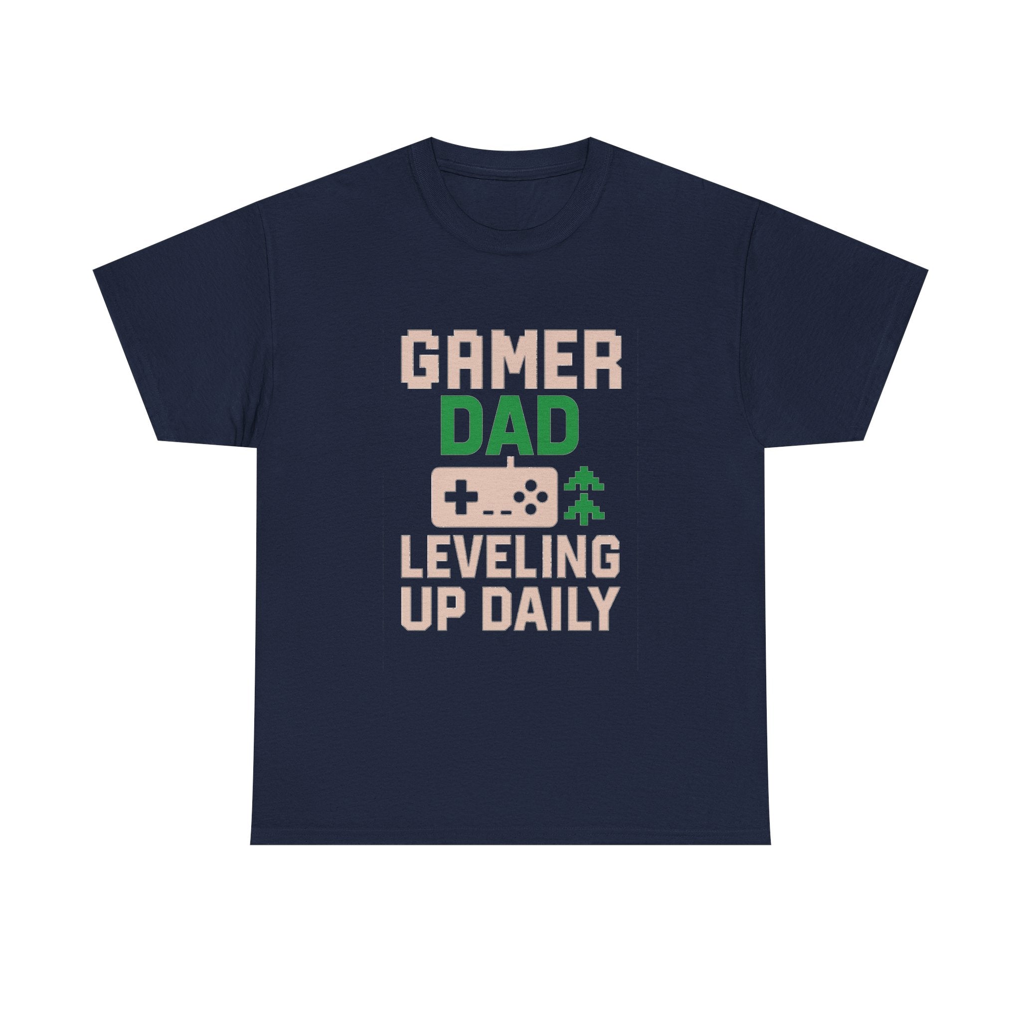 Gamer Dad Leveling Up Daily T-Shirt | Gift for Dad | Graphic Tee