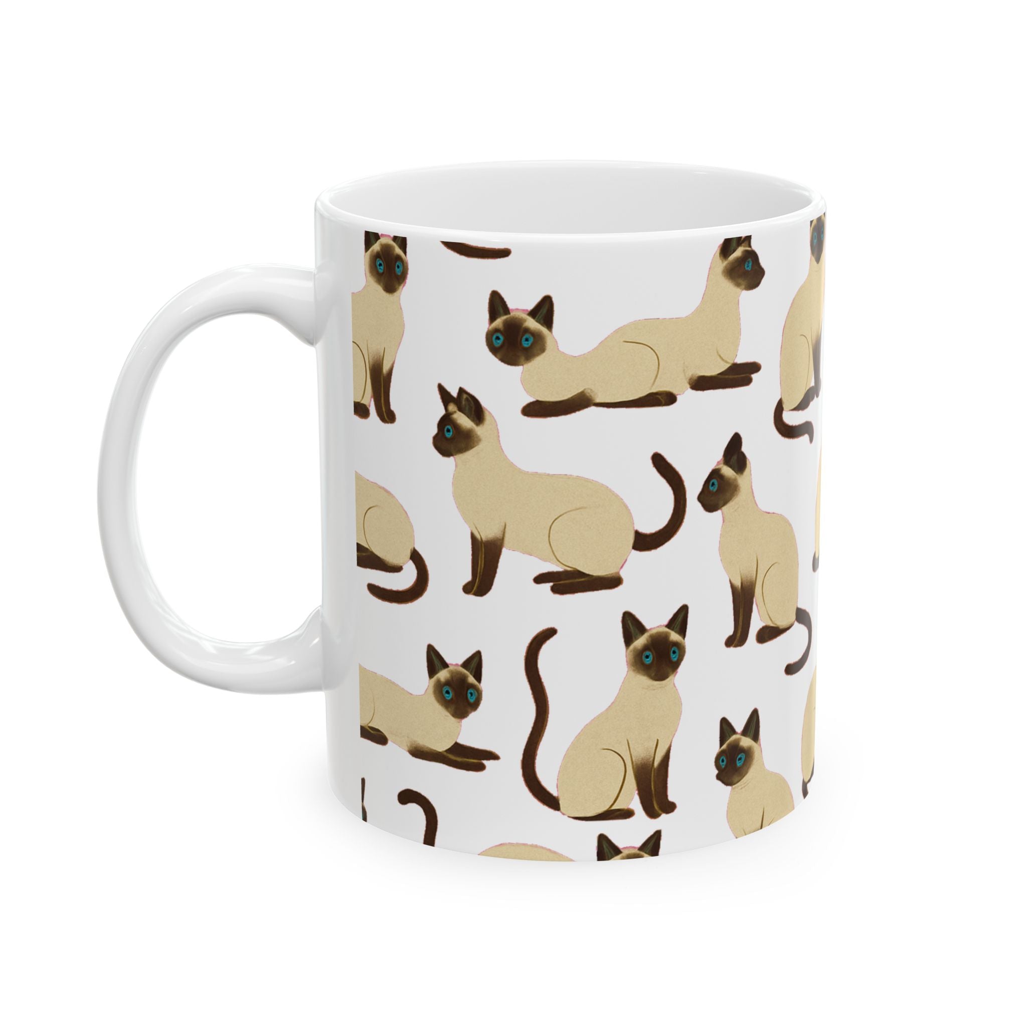 Siamese Cat Coffee Mug | Cat Lover Gift | Ceramic Mug
