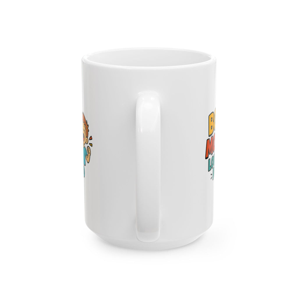 Boy Mom Outnumbered But Winning Coffee Mug | Funny Boy Mom Gift | Ceramic Mug