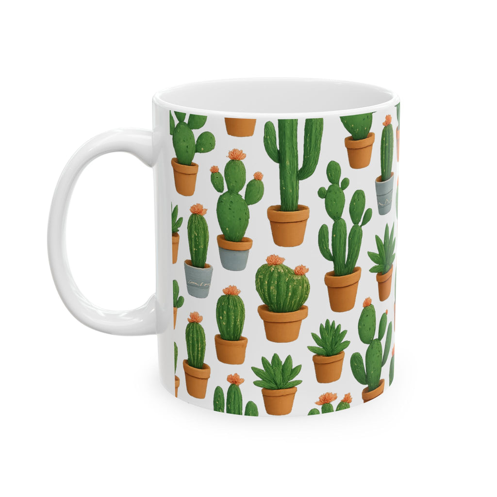 Potted Succulents Coffee Mug | Unique Gift | Ceramic Mug