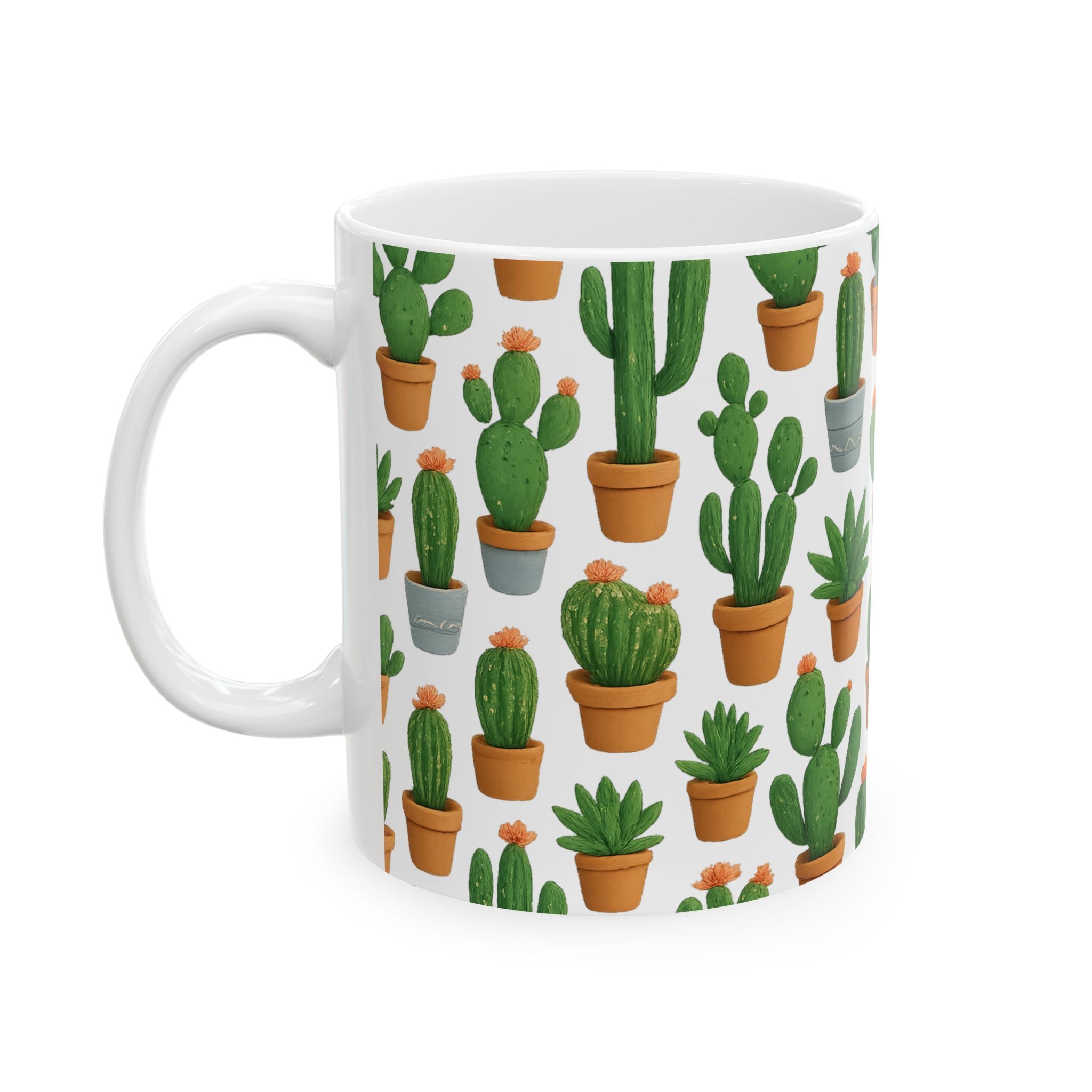 Potted Succulents Coffee Mug | Unique Gift | Ceramic Mug
