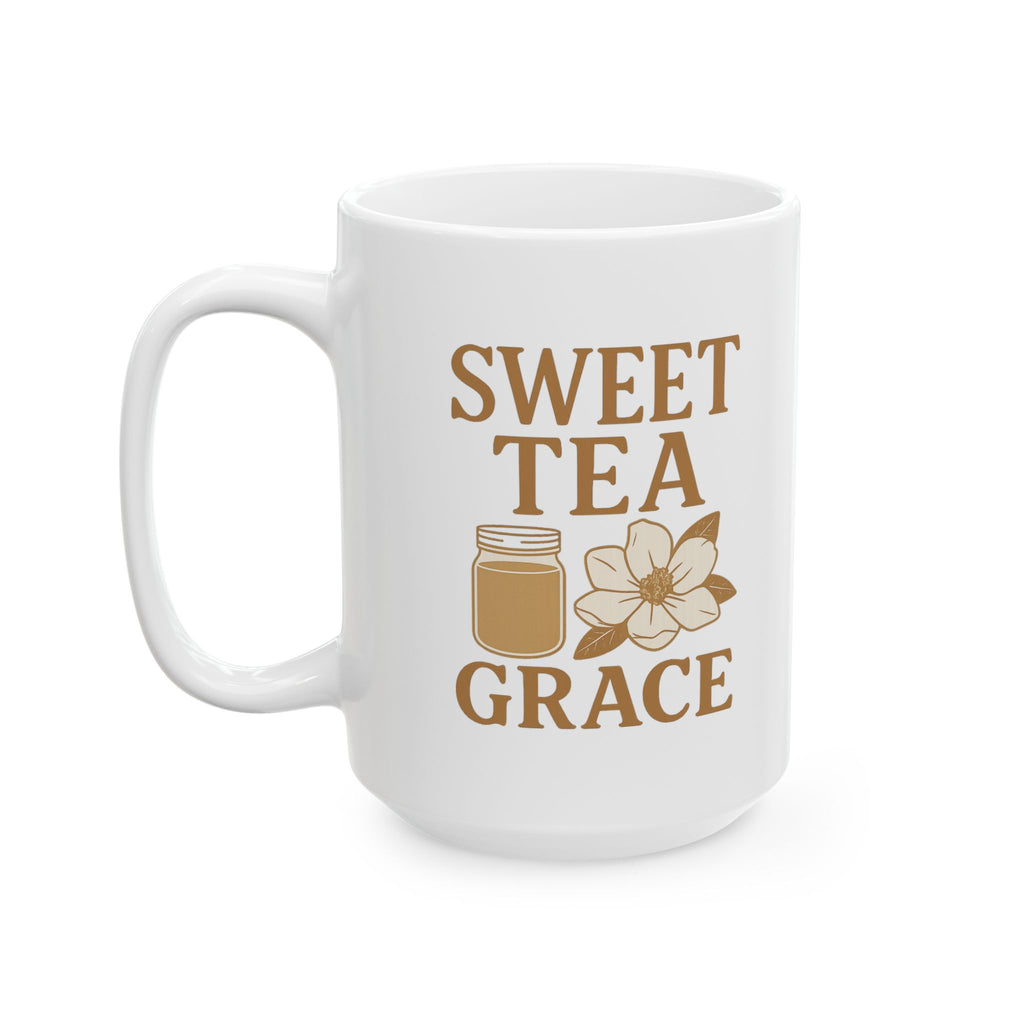 Southern Grandma Sweet Tea And Grace Coffee Mug | Gift for Grandma | Ceramic Mug