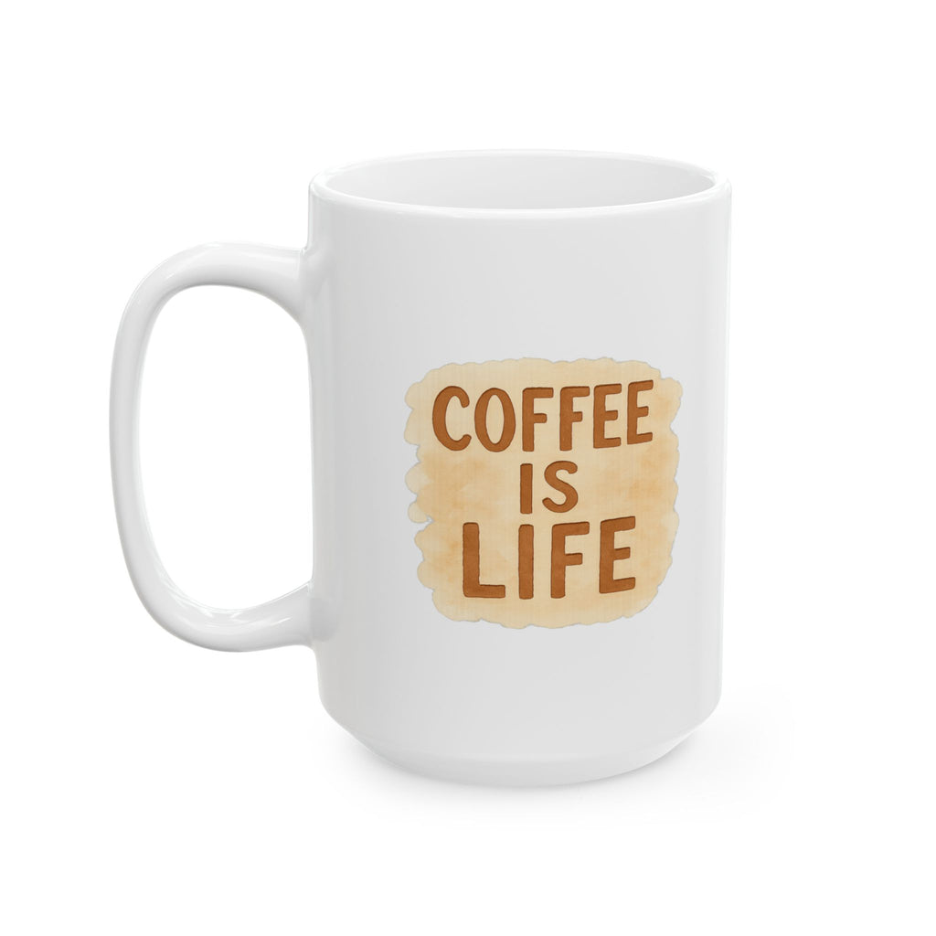 Coffee Is Life No Substitutes Accepted Coffee Mug | Coffee Lover Gift | Ceramic Mug