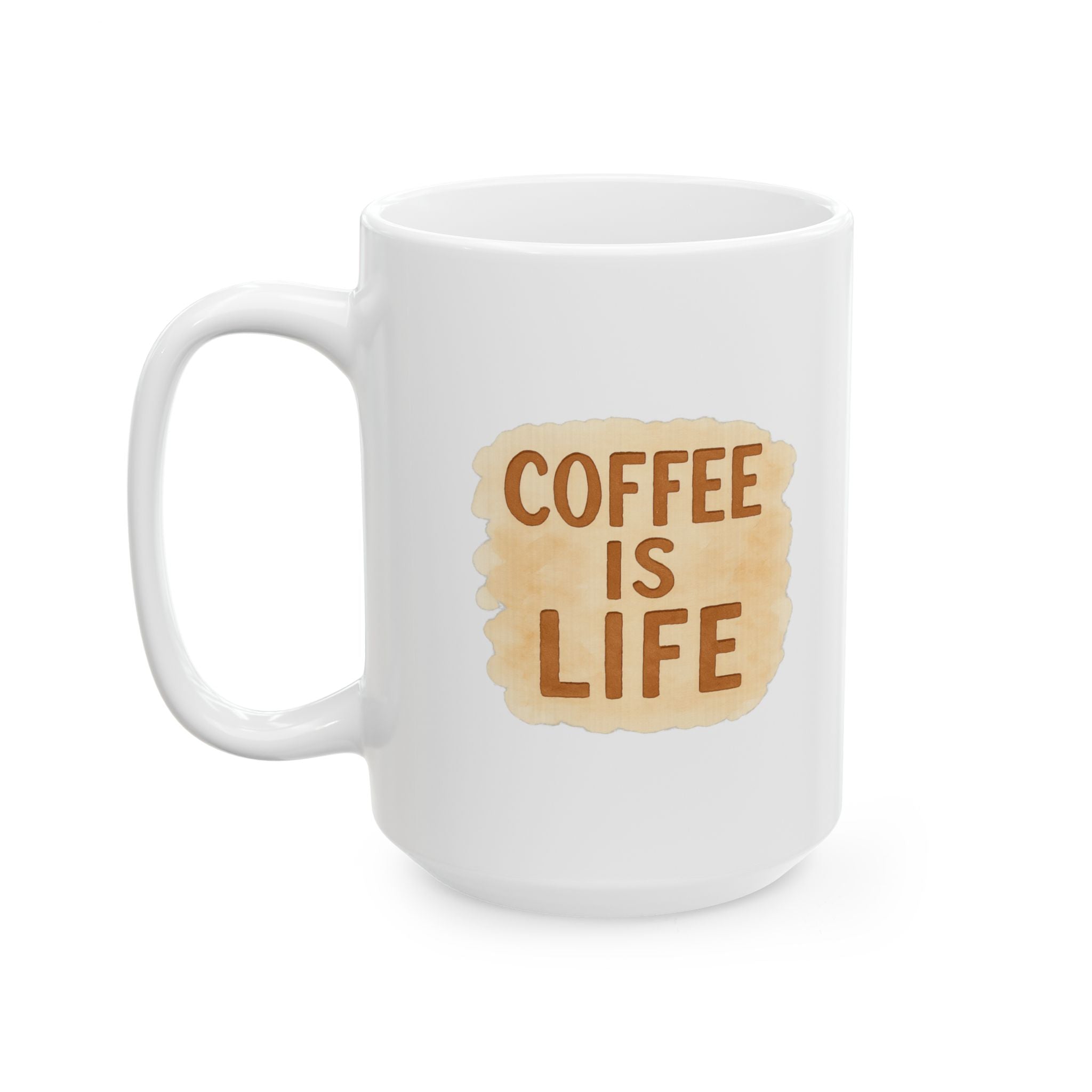 Coffee Is Life No Substitutes Accepted Coffee Mug | Coffee Lover Gift | Ceramic Mug