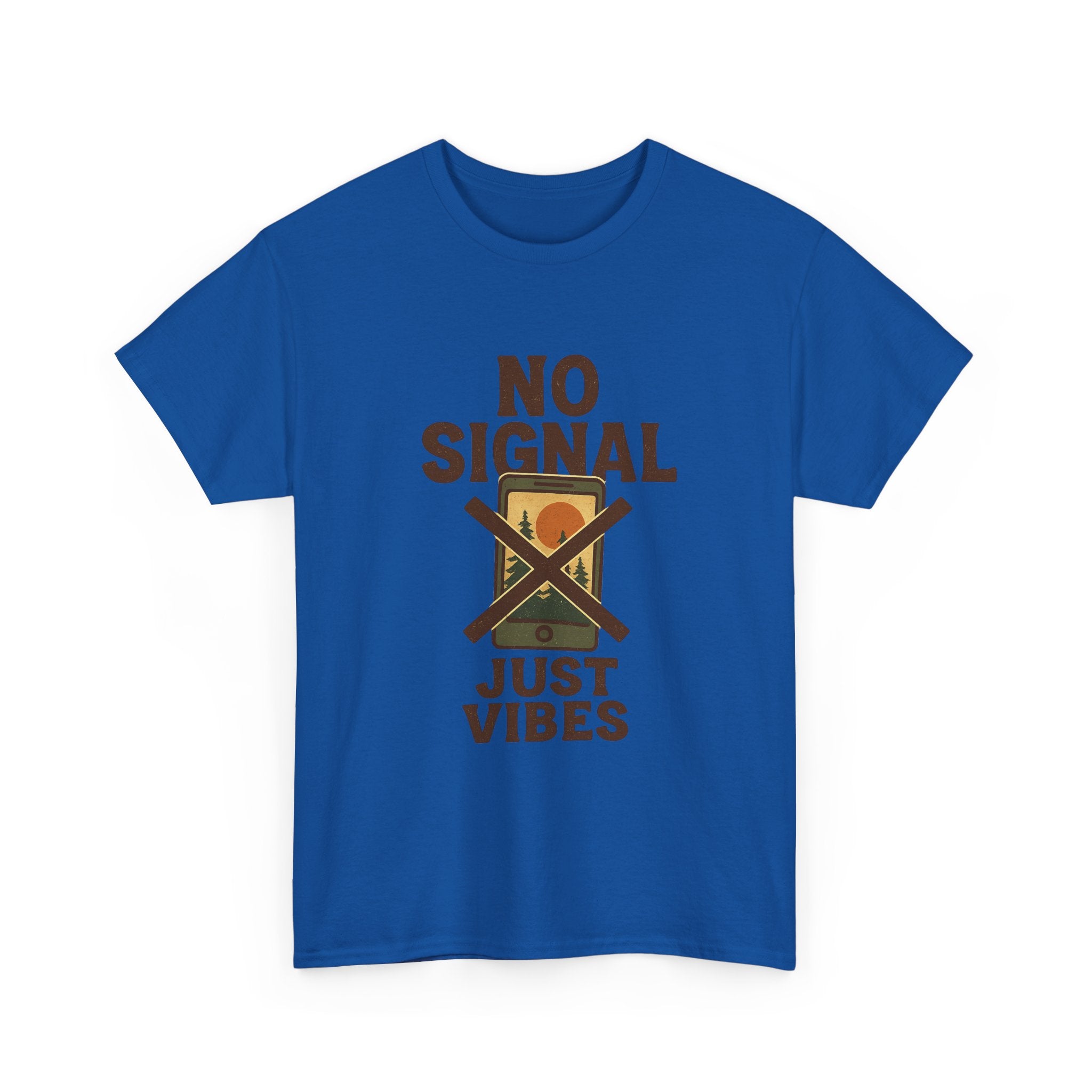 Off Grid Living No Signal Just Vibes T-Shirt | Unique Gift | Graphic Tee