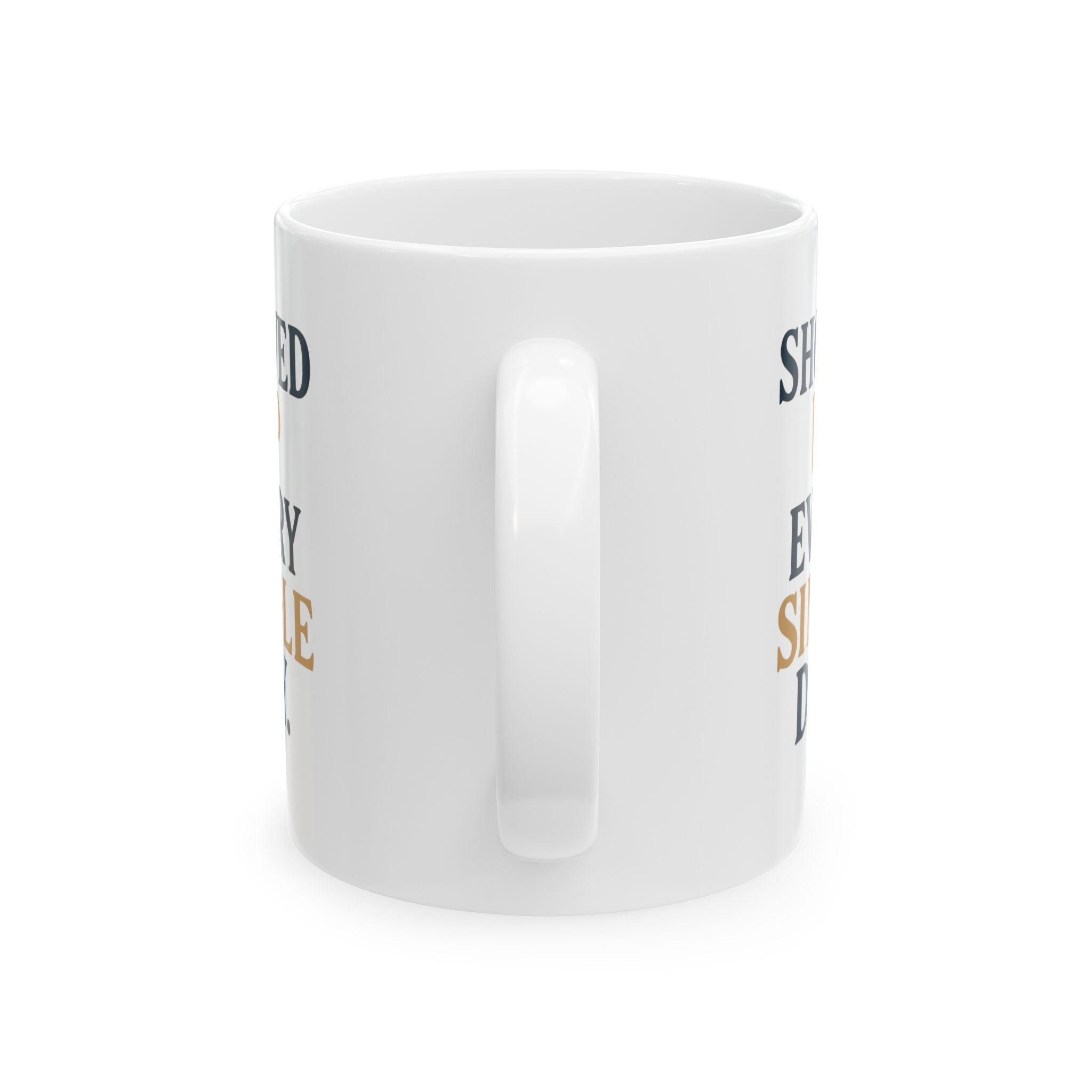 Bonus Dad Showed Up Every Single Day Coffee Mug | Gift for Dad | Ceramic Mug