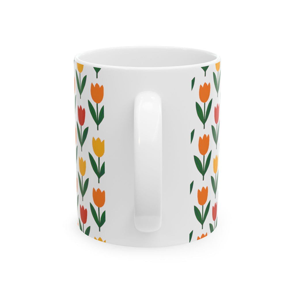 Tulip Row Coffee Mug | Unique Gift | Ceramic Mug