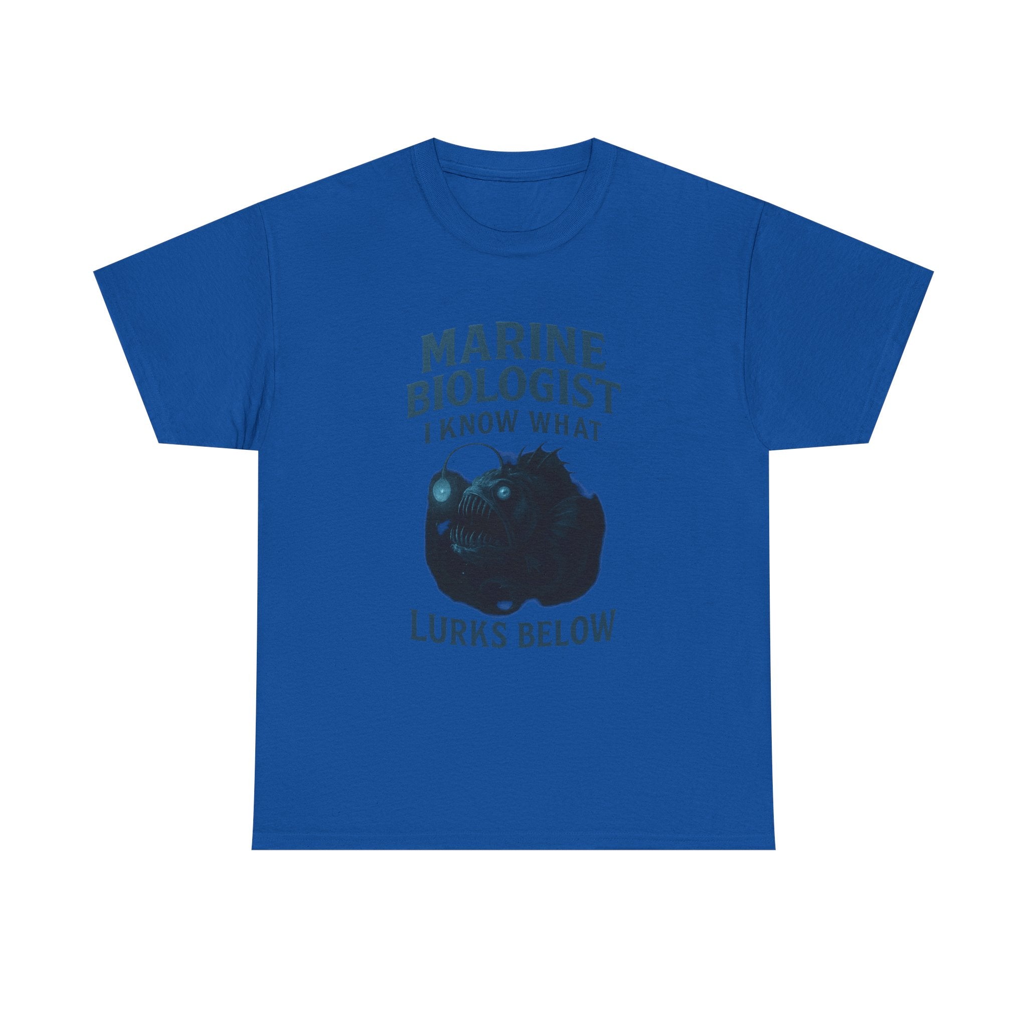 Marine Biologist I Know What Lurks Below T-Shirt | Unique Gift | Graphic Tee