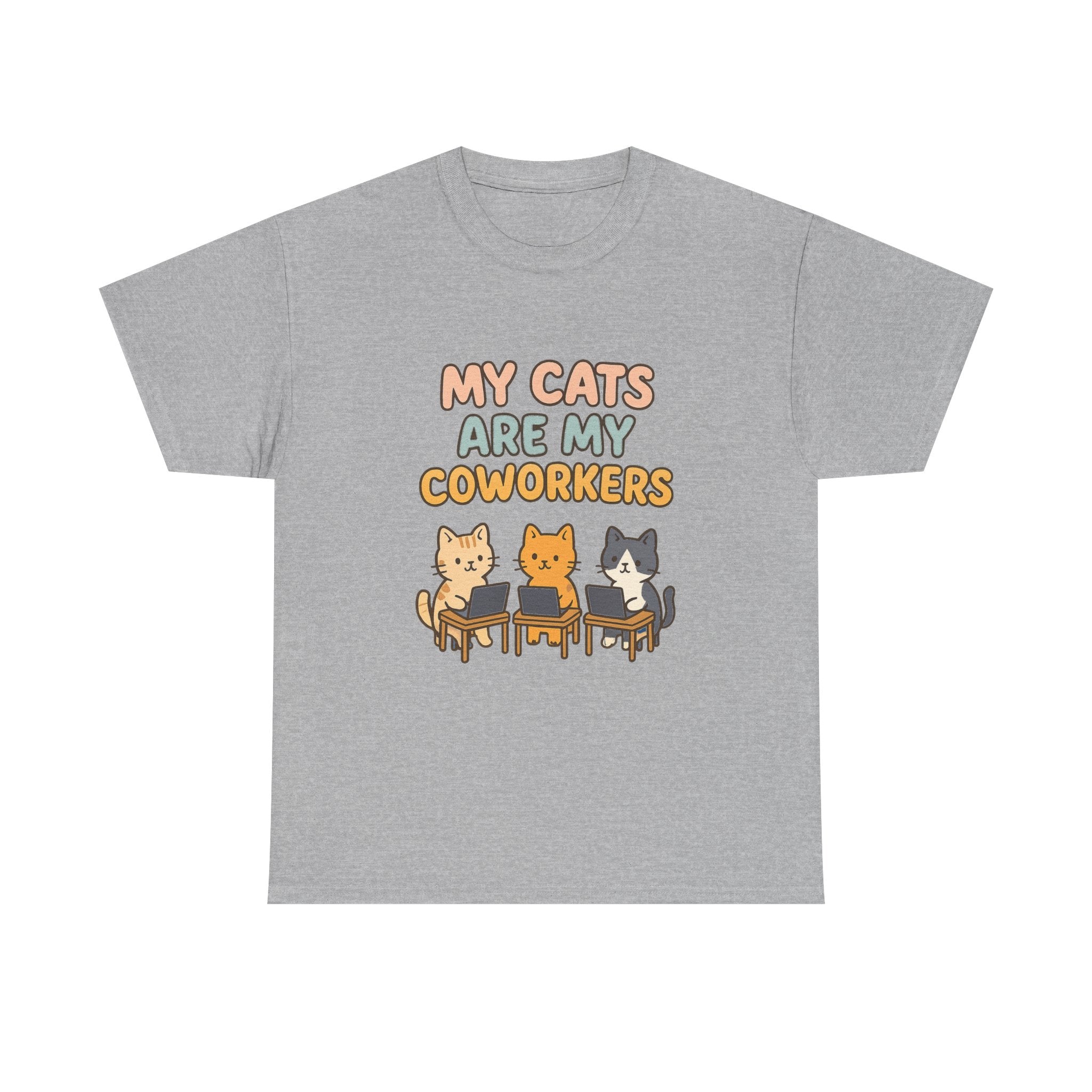 My Cats Are My Coworkers T-Shirt | Cat Lover Gift | Graphic Tee