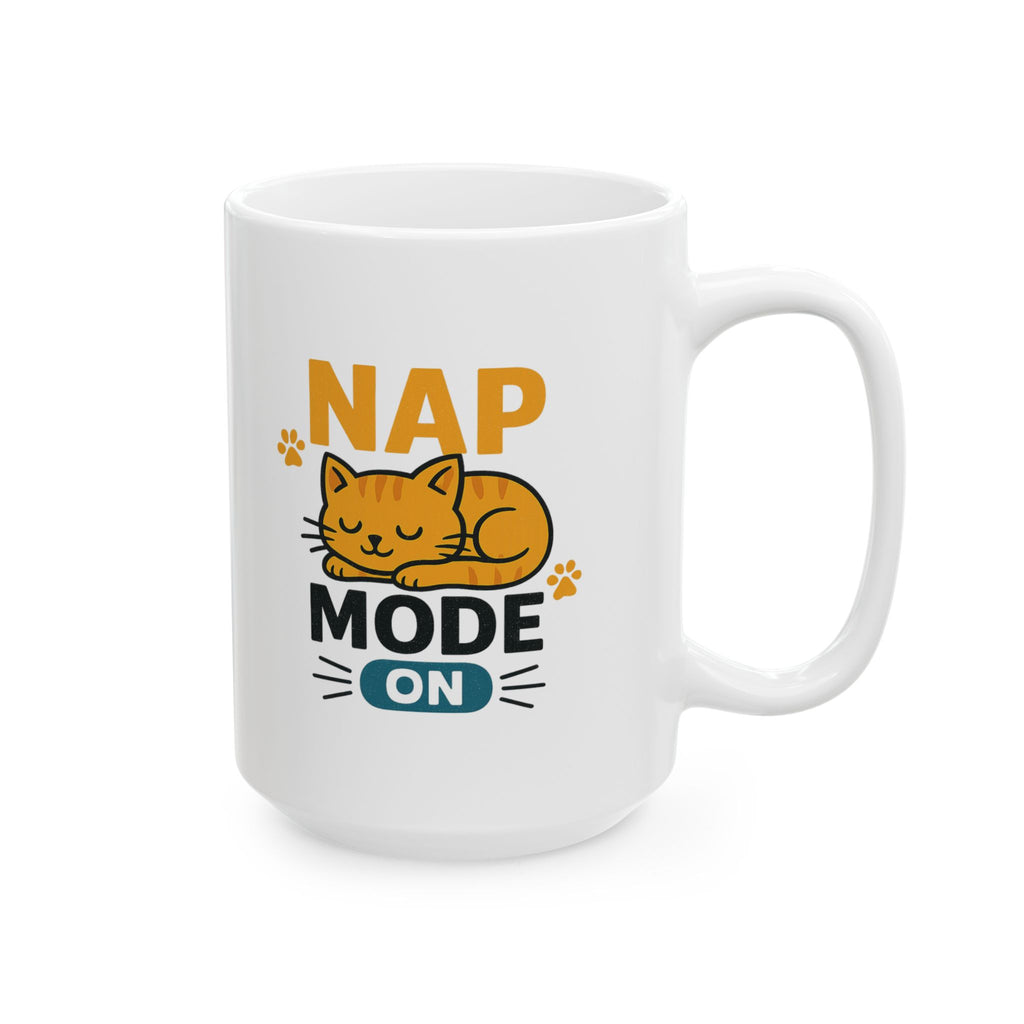 Cat Nap Mode Loading Coffee Mug | Funny Cat Gift | Ceramic Mug