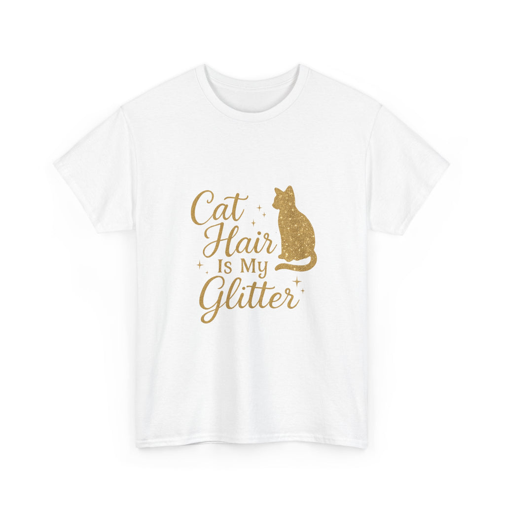 Cat Hair Is My Glitter Cat Mom T-Shirt | Cat Lover Gift | Graphic Tee