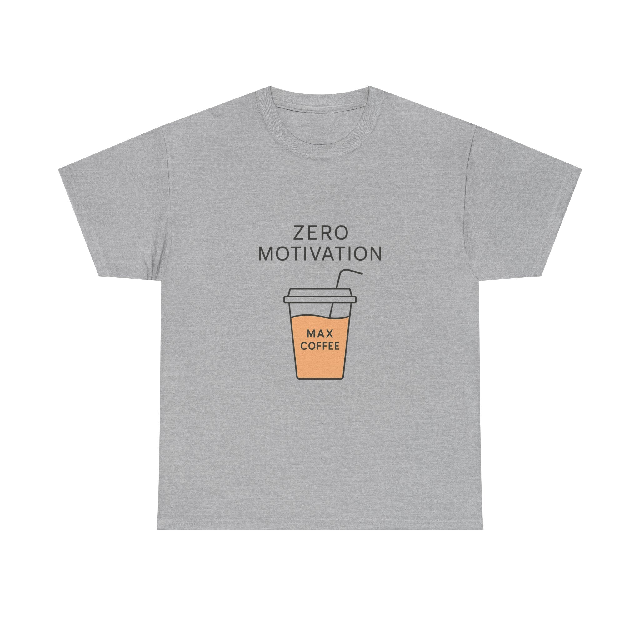 Motivation Level Zero Coffee Level Max T-Shirt | Funny Gift | Graphic Tee