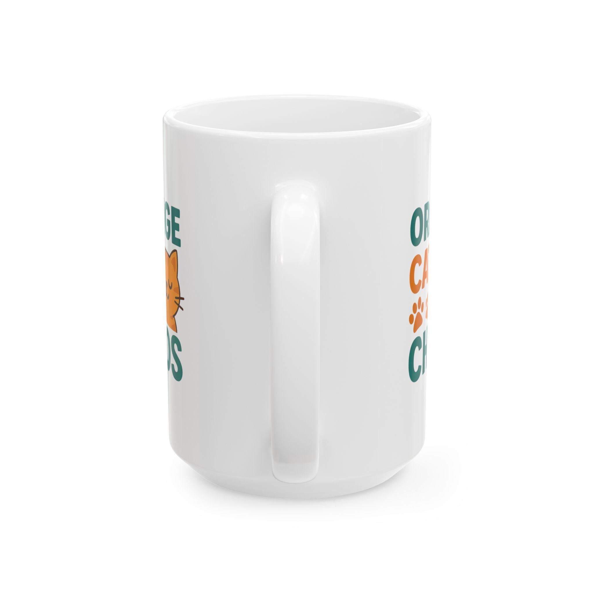 Orange Cats Choose Chaos Coffee Mug | Funny Cat Gift | Ceramic Mug