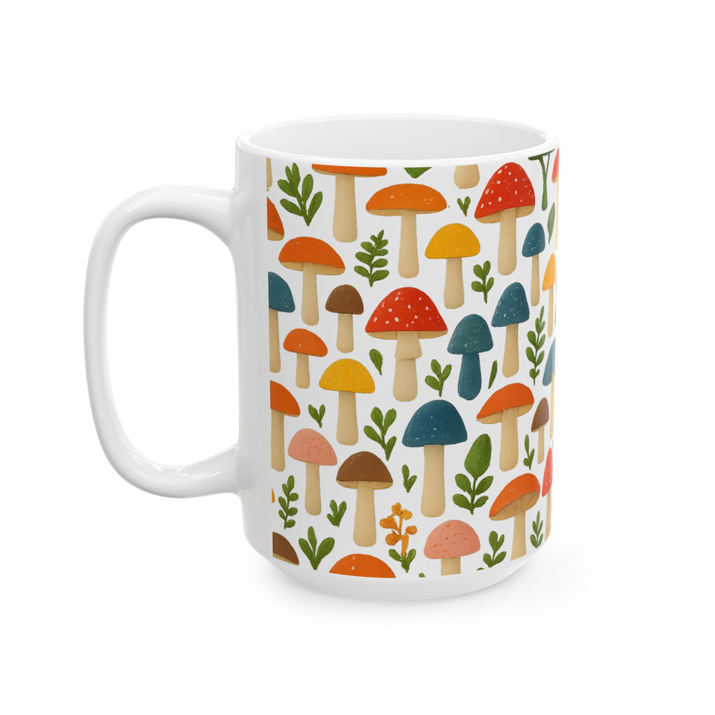 Whimsical Mushroom Forest Coffee Mug | Unique Gift | Ceramic Mug
