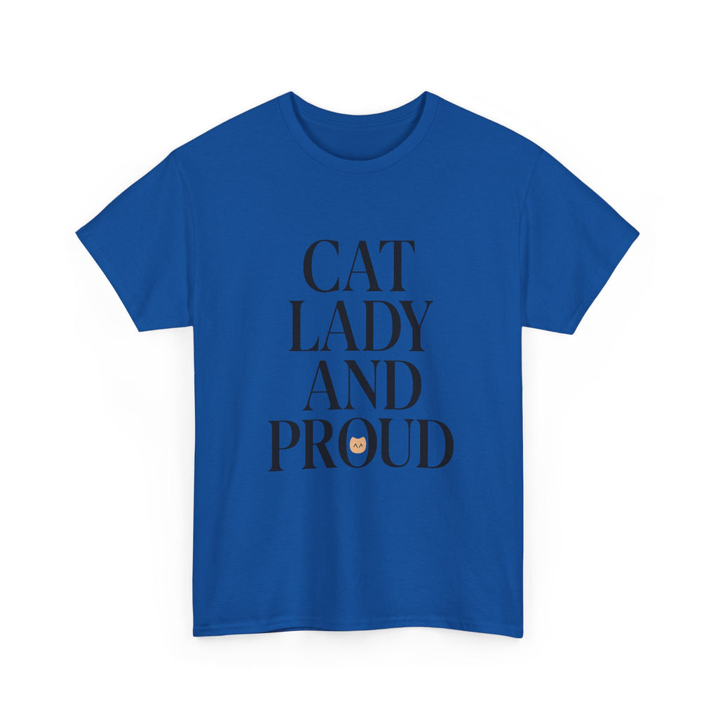 Cat Lady and Proud T-Shirt | Cat Lover Gift | Graphic Tee