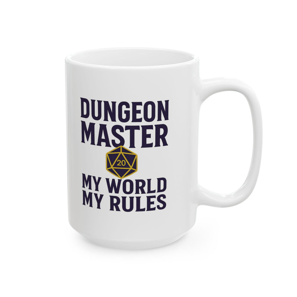 Dungeon Master My World My Rules Coffee Mug | Unique Gift | Ceramic Mug