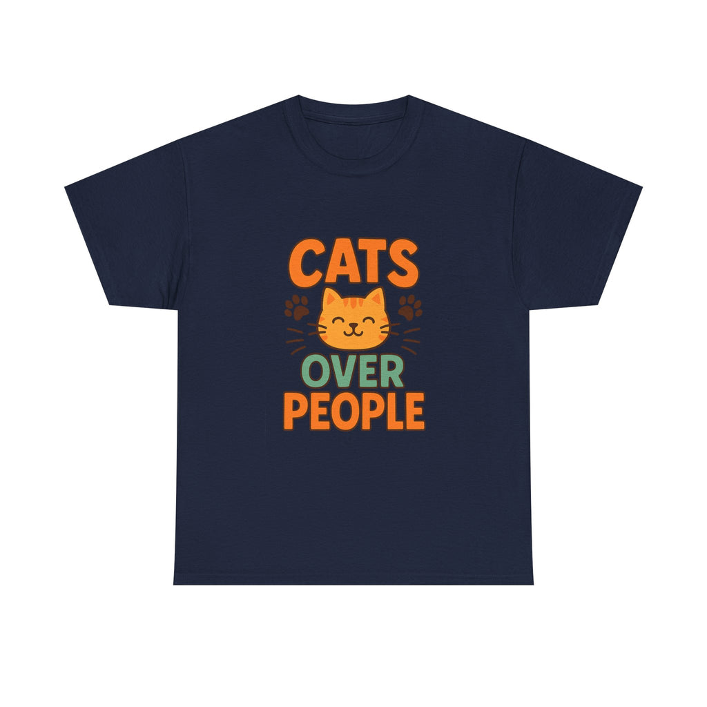 Introvert Powered By Cats T-Shirt | Funny Antisocial Cat Gift | Graphic Tee