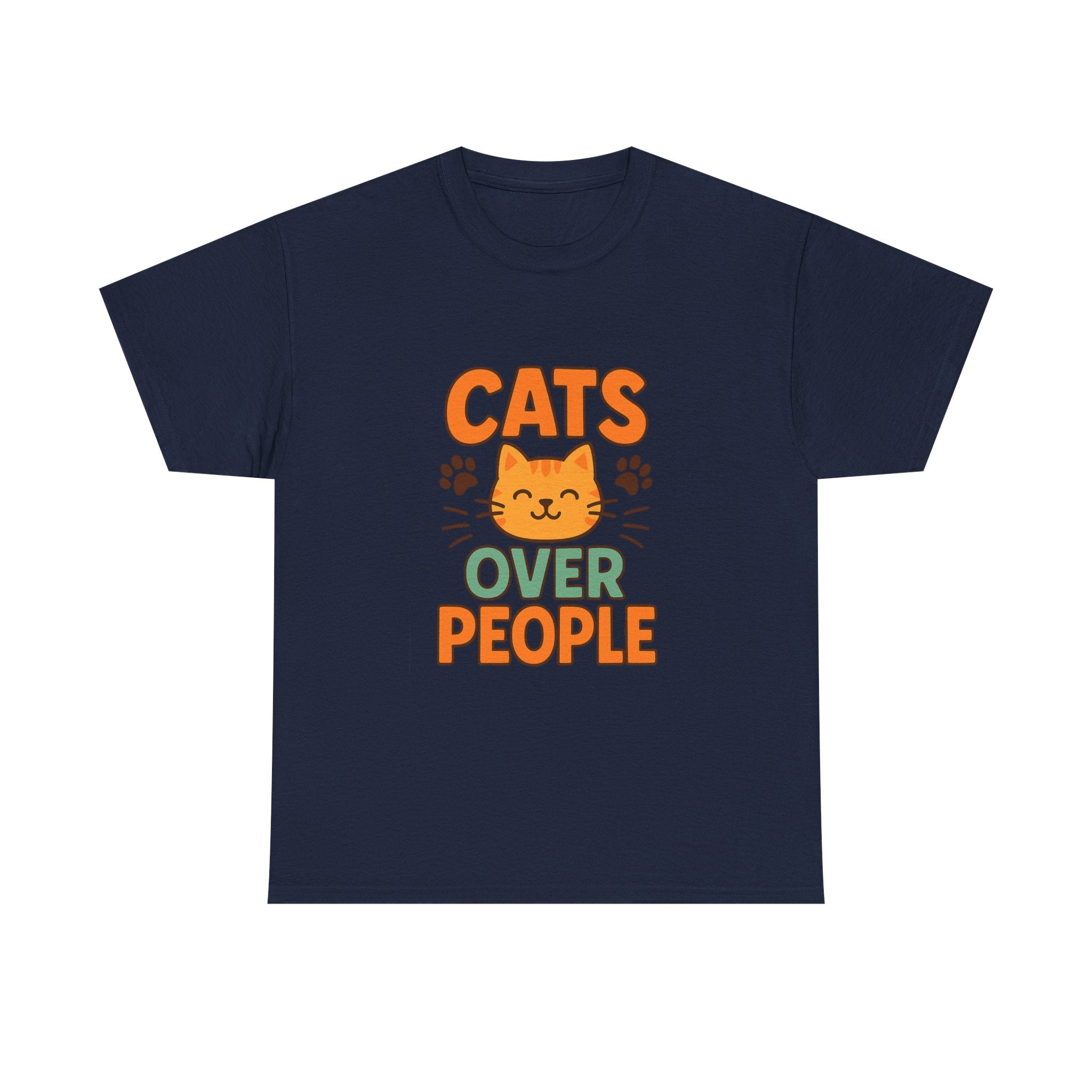 Introvert Powered By Cats T-Shirt | Funny Antisocial Cat Gift | Graphic Tee