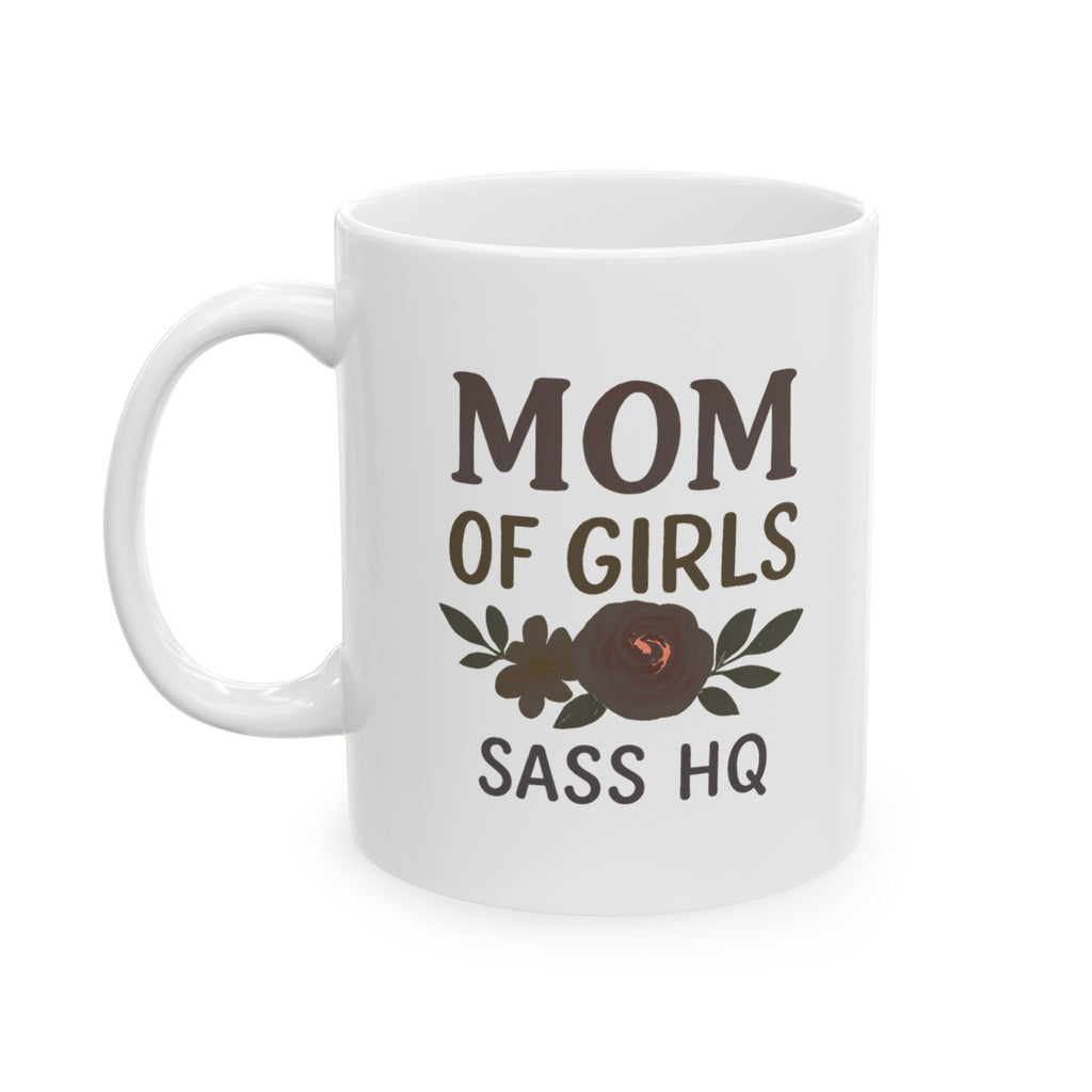 Three Girls One Mom Send Coffee Coffee Mug | Funny Girl Mom Gift | Ceramic Mug