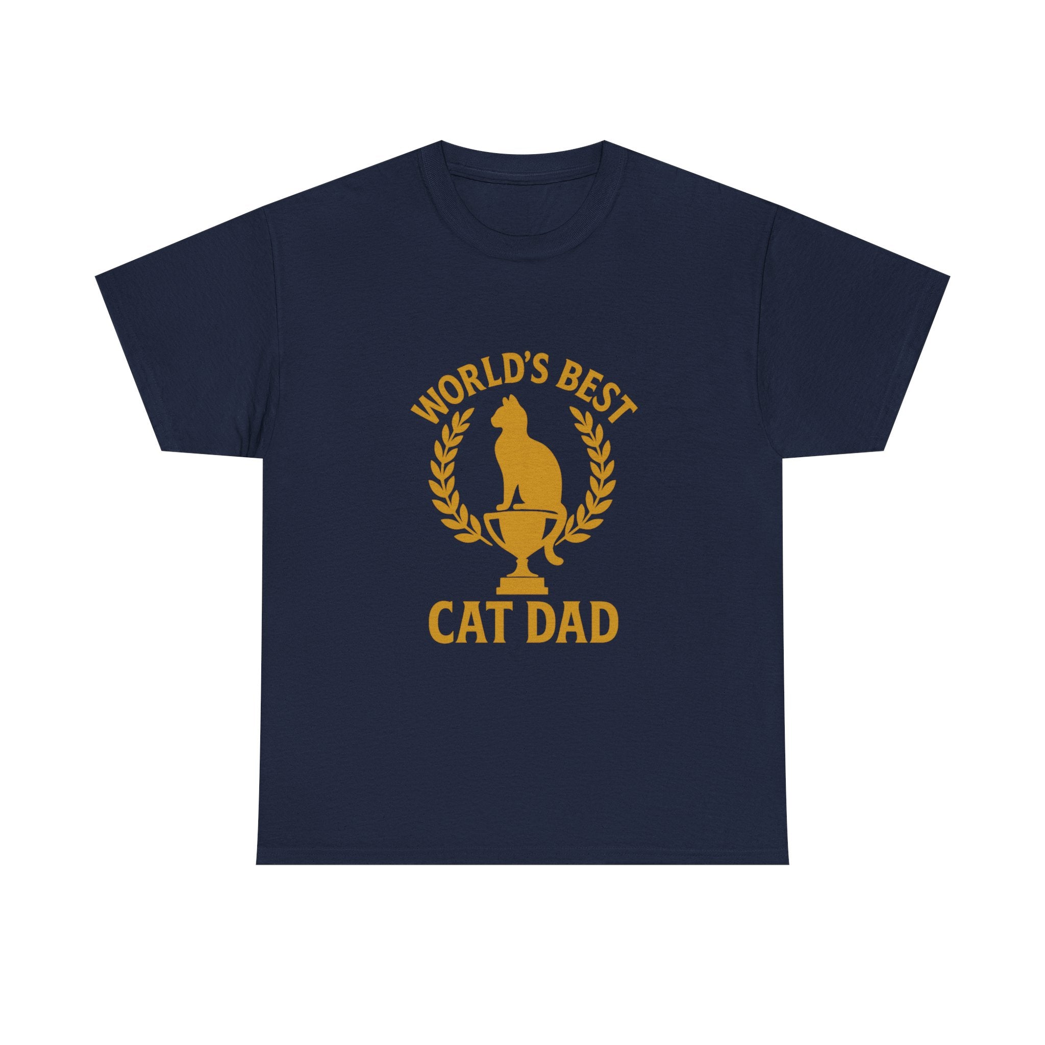 Worlds Best Cat Dad Feline T-Shirt | Cat Lover Gift | Graphic Tee