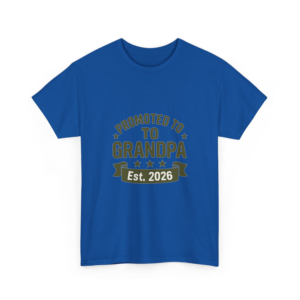 Promoted To Grandpa Est 2026 T-Shirt | Gift for Grandpa | Graphic Tee
