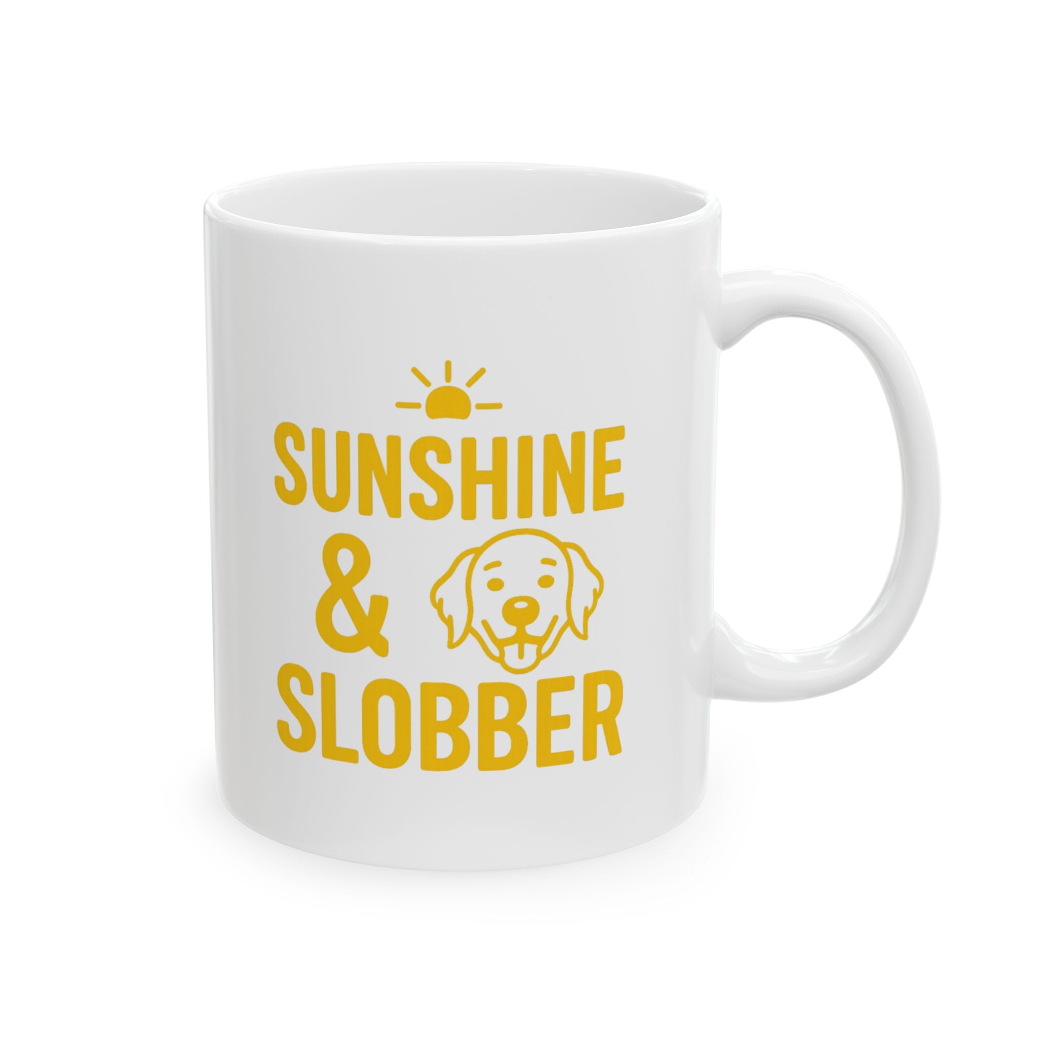 Golden Retriever Mom Sunshine And Slobber Coffee Mug | Gift for Mom | Ceramic Mug