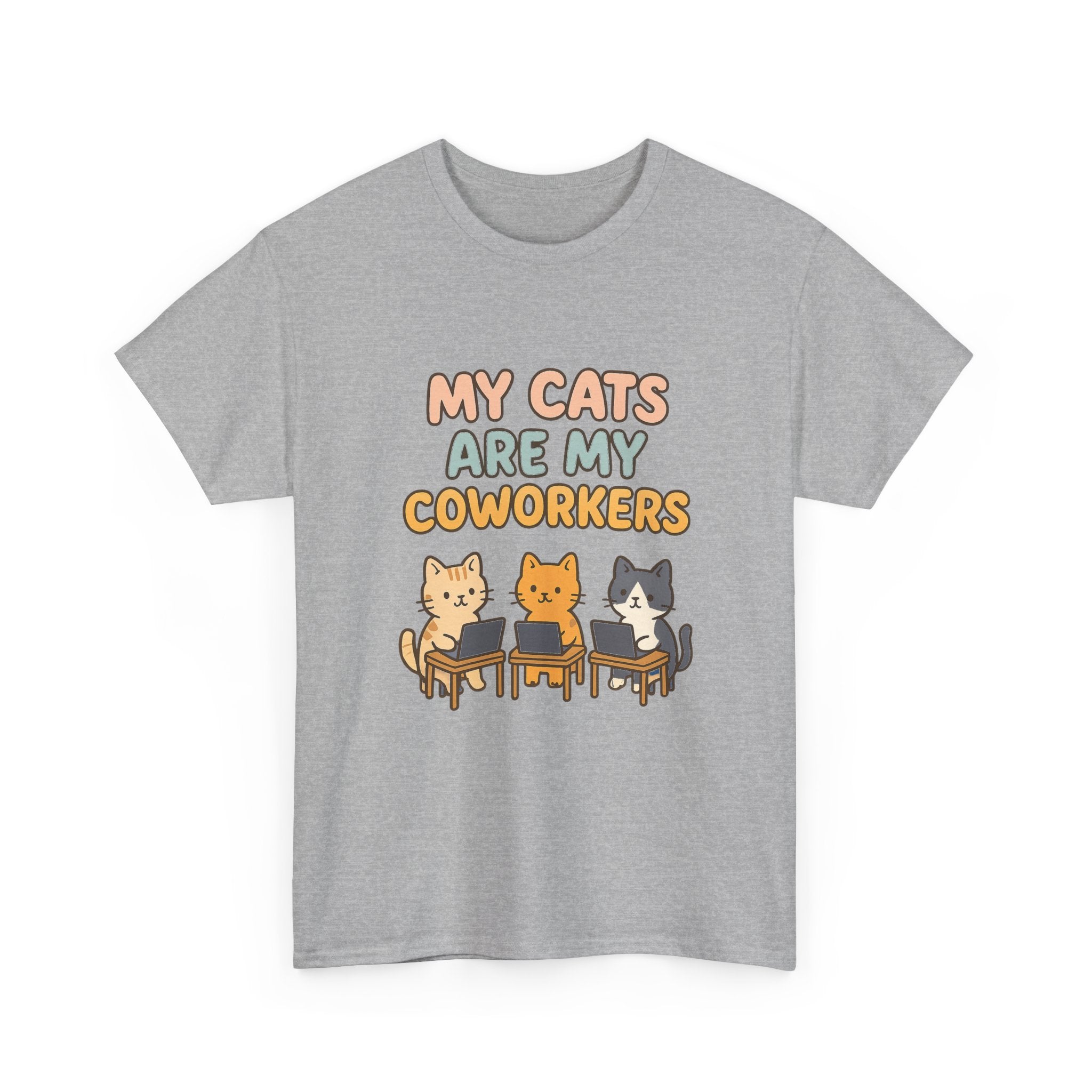 My Cats Are My Coworkers T-Shirt | Cat Lover Gift | Graphic Tee