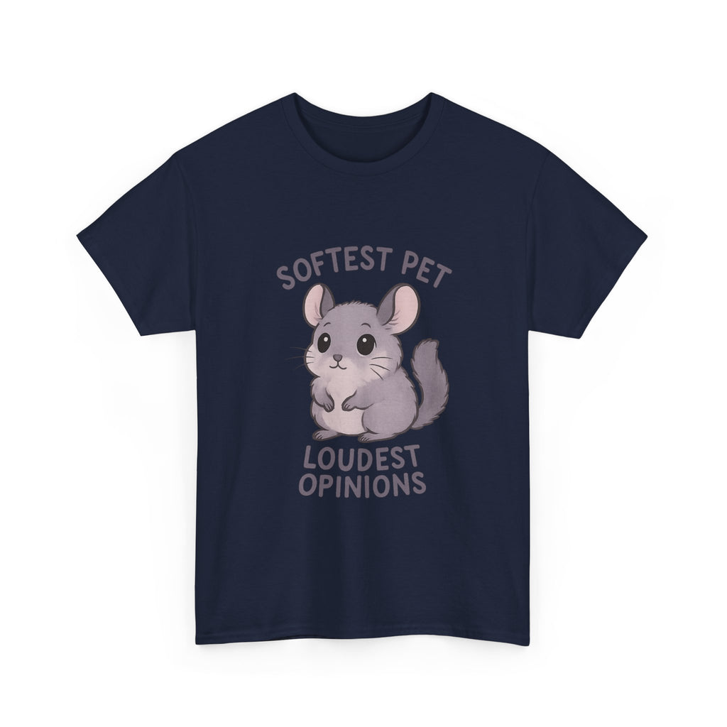 Chinchilla Mom Softest Pet Loudest Opinions T-Shirt